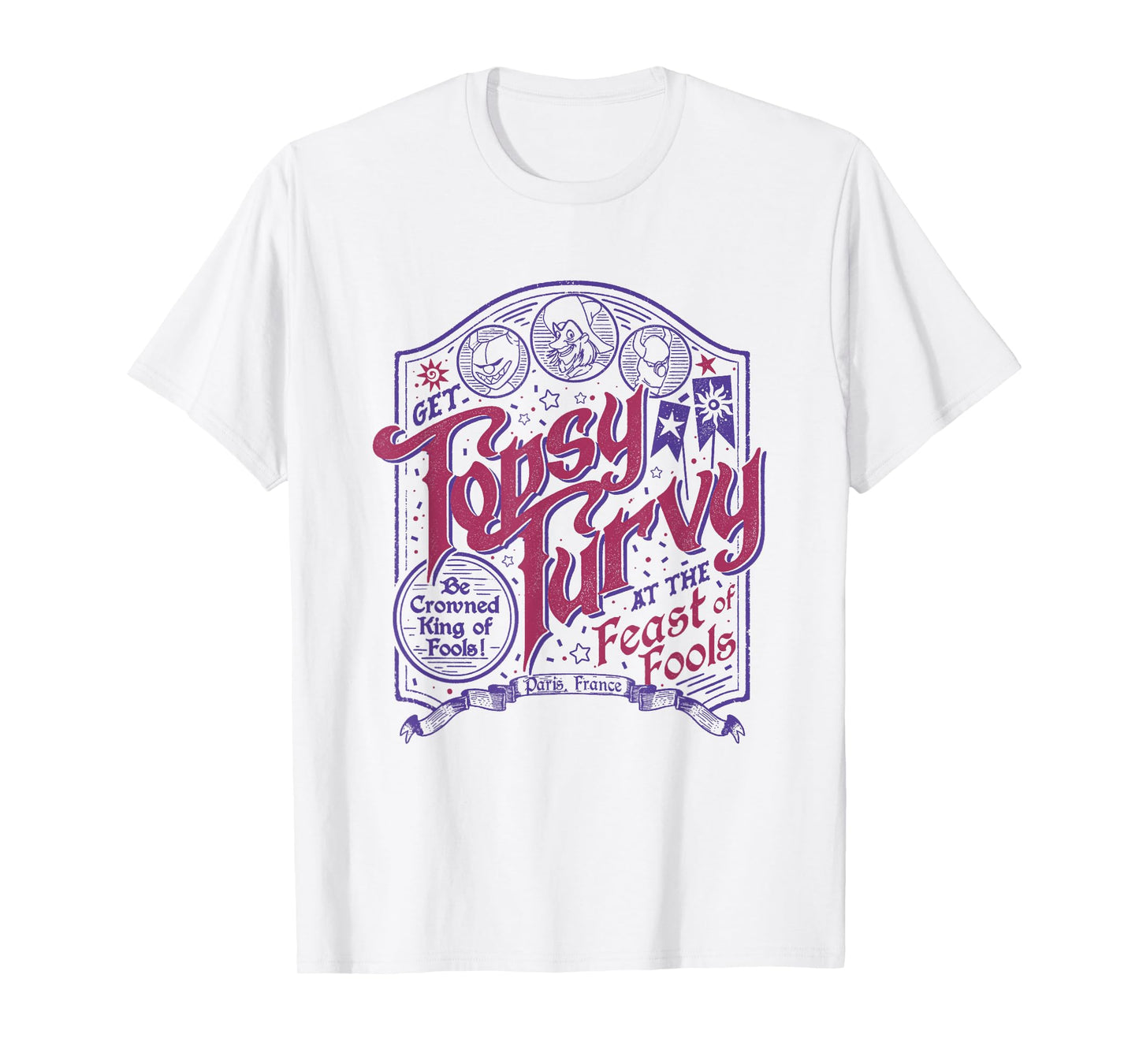 Disney The Hunchback Of Notre Dame Feast Of Fools Big Poster T-Shirt