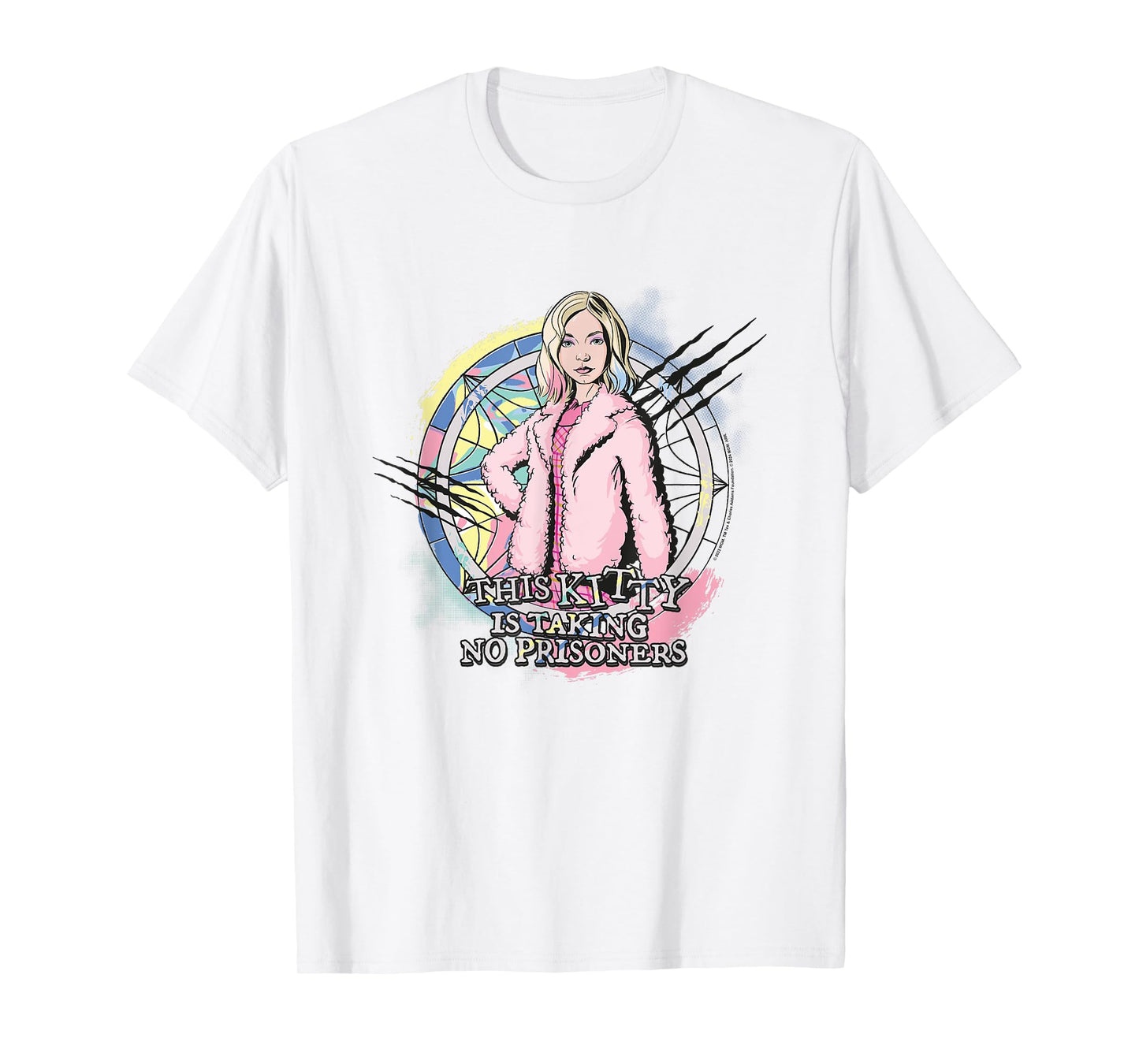 Wednesday This Kitty Is Taking No Prisoners Enid Logo T-Shirt