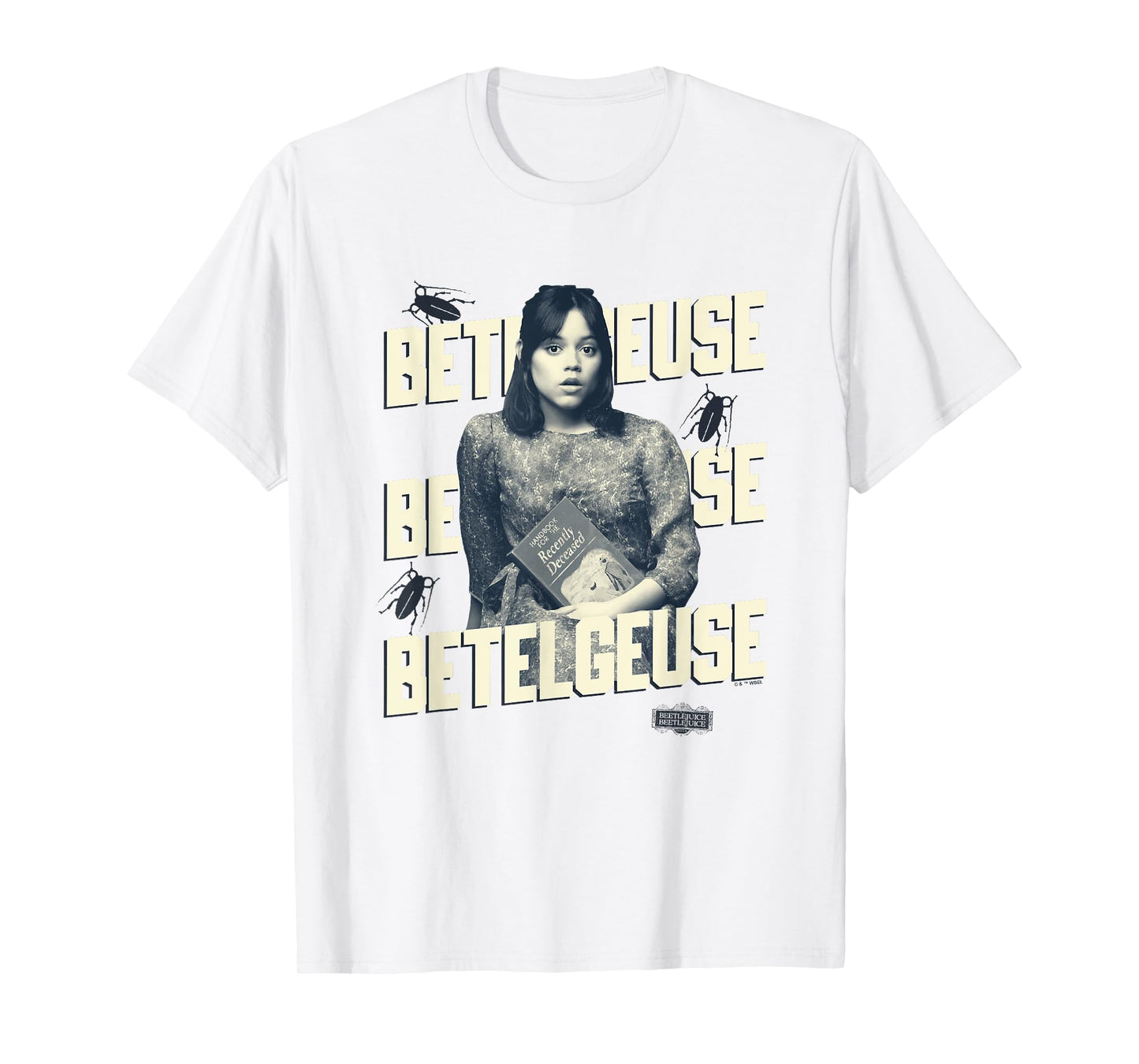 Beetlejuice Beetlejuice Astrid Holding Book Vintage T-Shirt