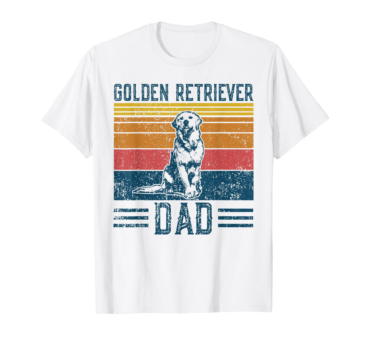 Dog Golden Dad - Vintage Golden Retriever Dad T-Shirt Small