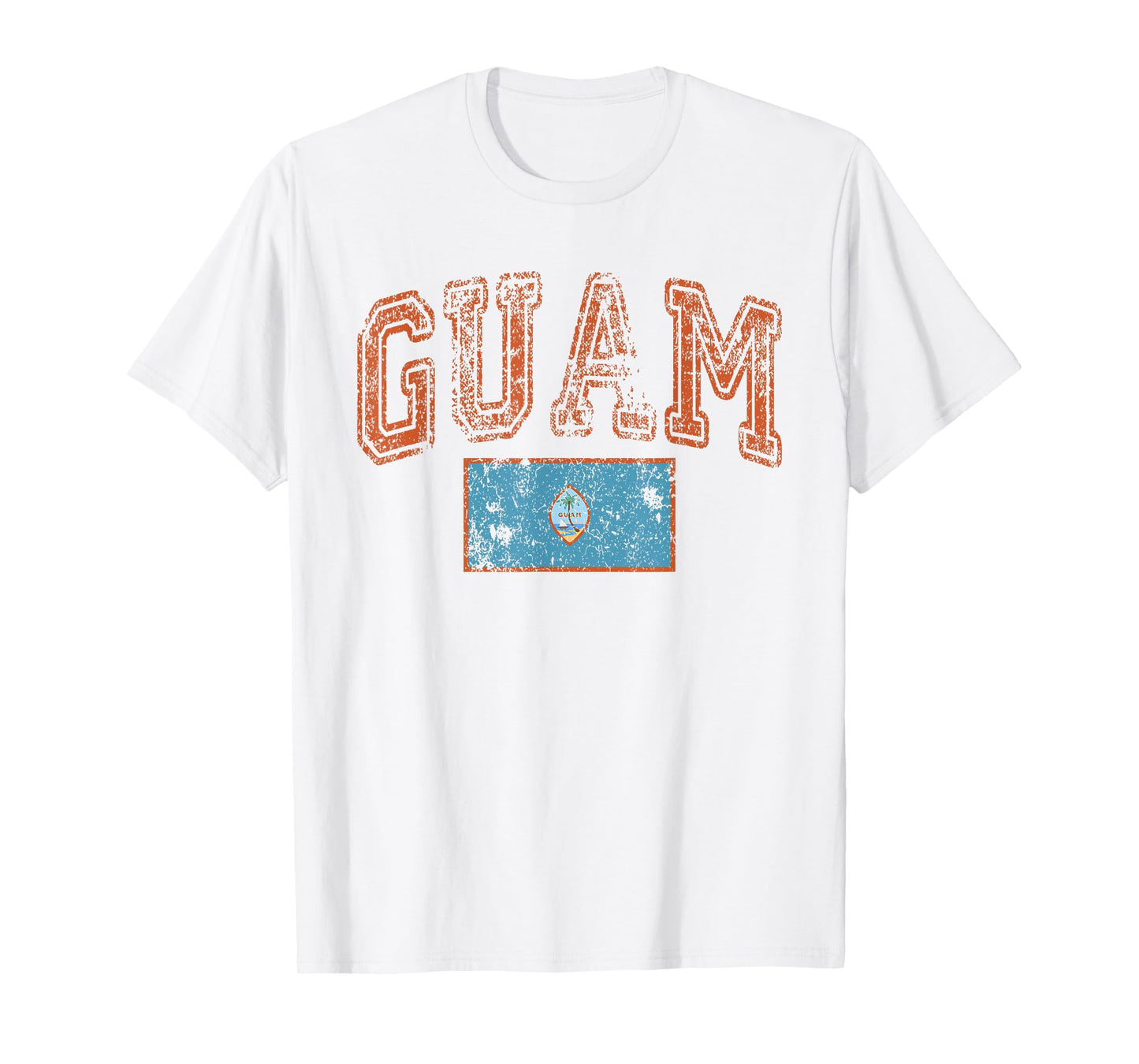 Vintage Retro Faded Guam Flag T-Shirt