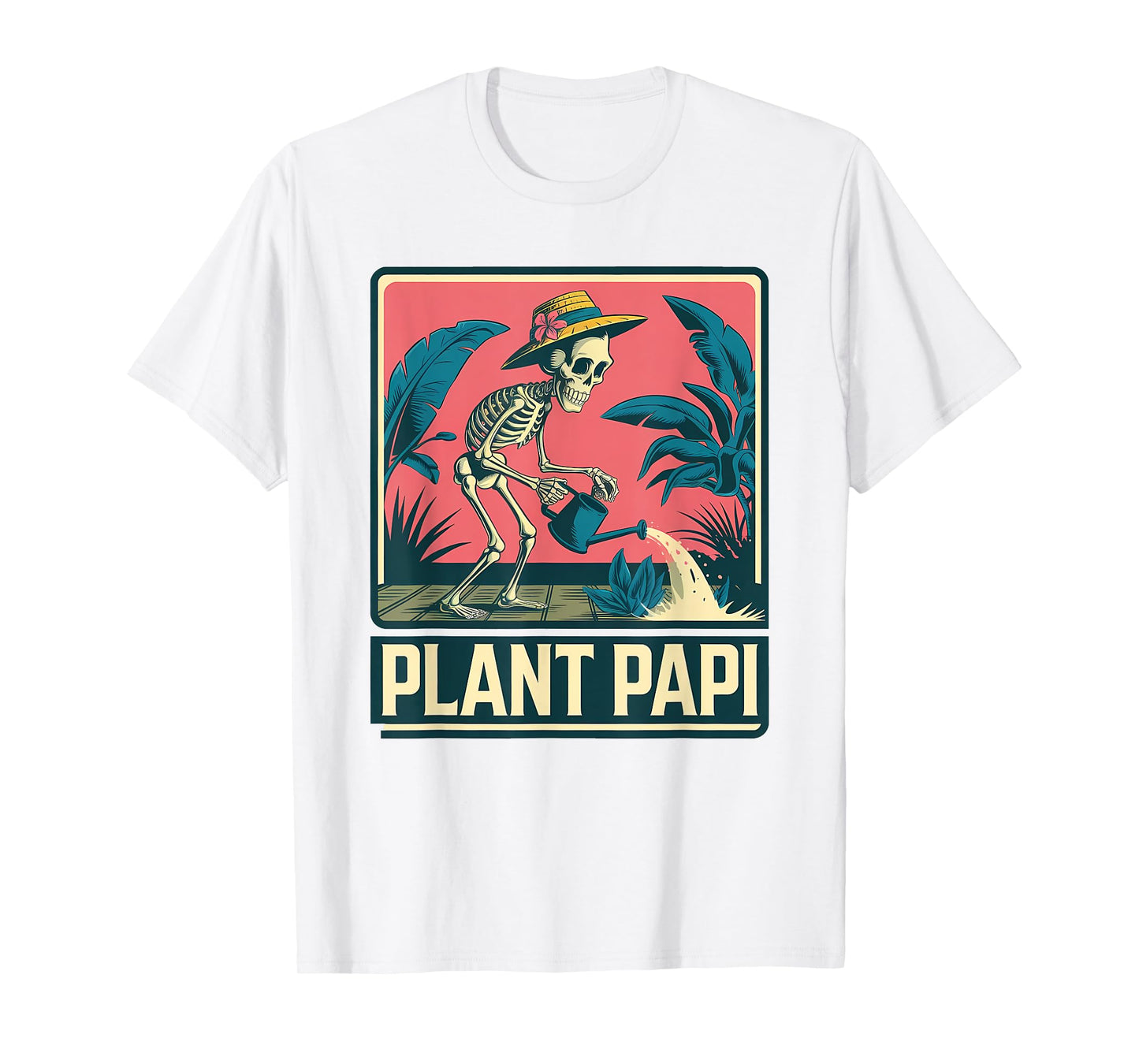 Halloween Plant Papi Daddy Gardener Vintage Men & Women T-Shirt