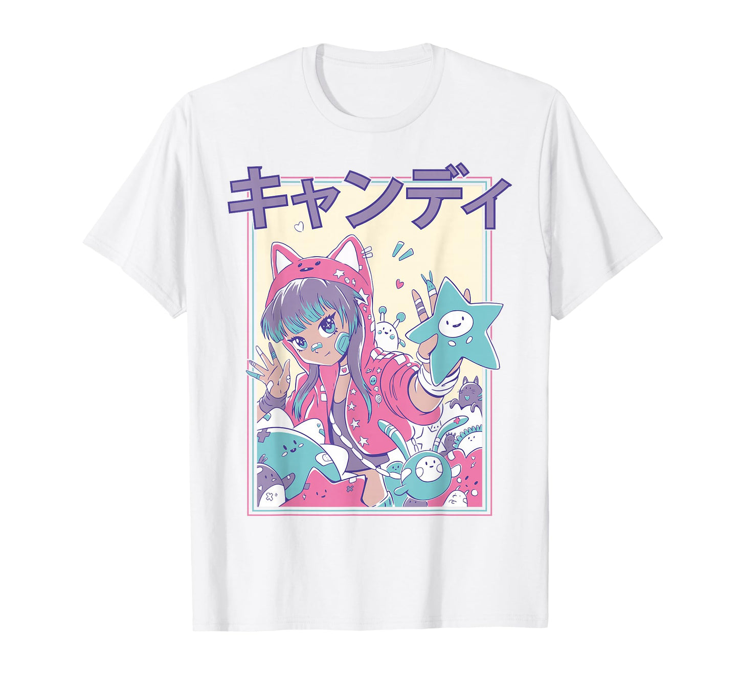 Candycore Girl Cute Pink Pastel Kawaii Anime Aesthetic #8 T-Shirt
