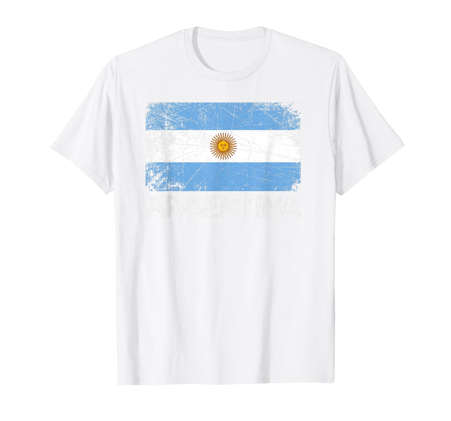 Argentinian Flag T-Shirt | Vintage Made in Argentina Gift T-Shirt
