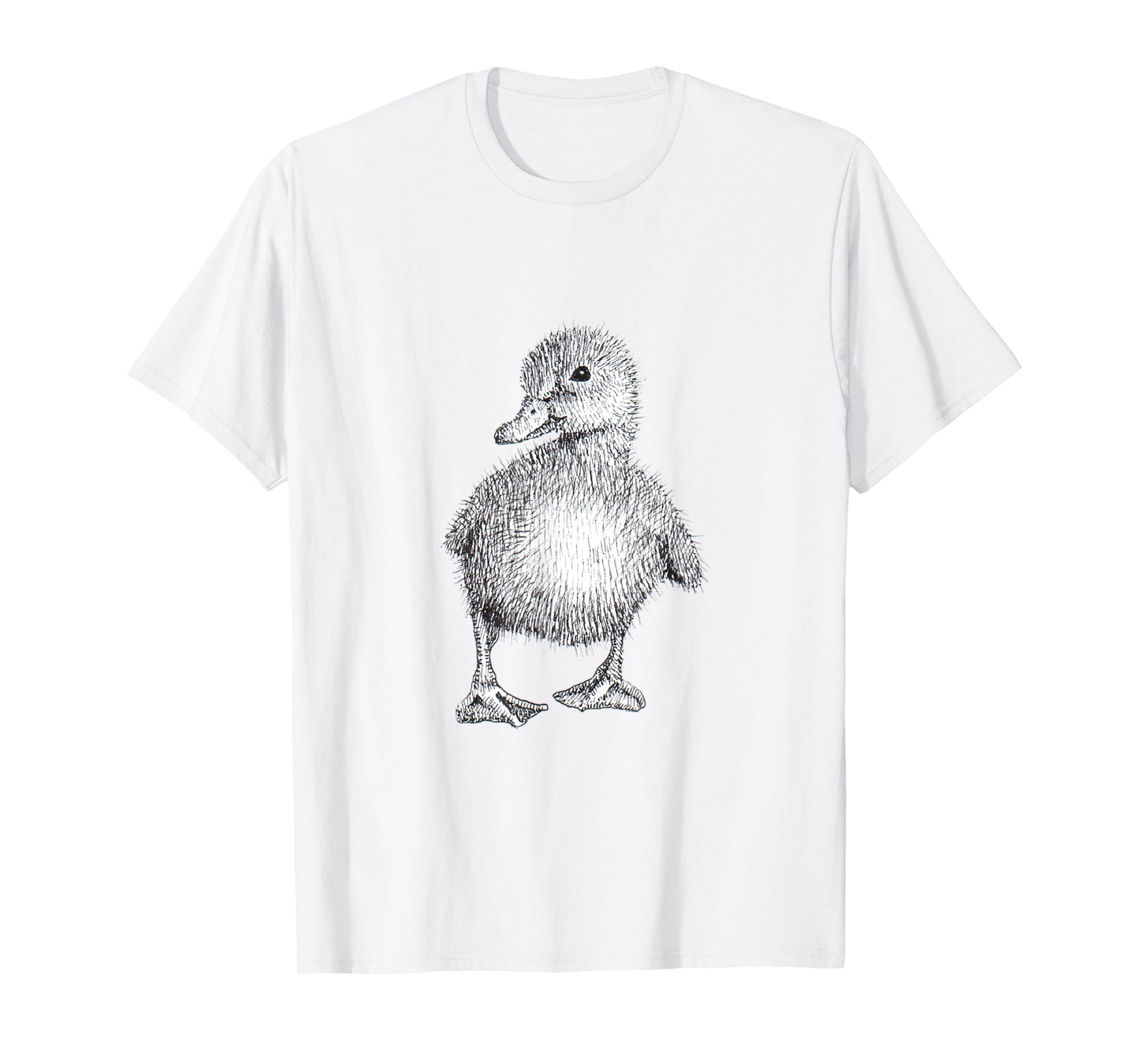 Duckling Cute Pen & Ink Drawing T-Shirt T-Shirt