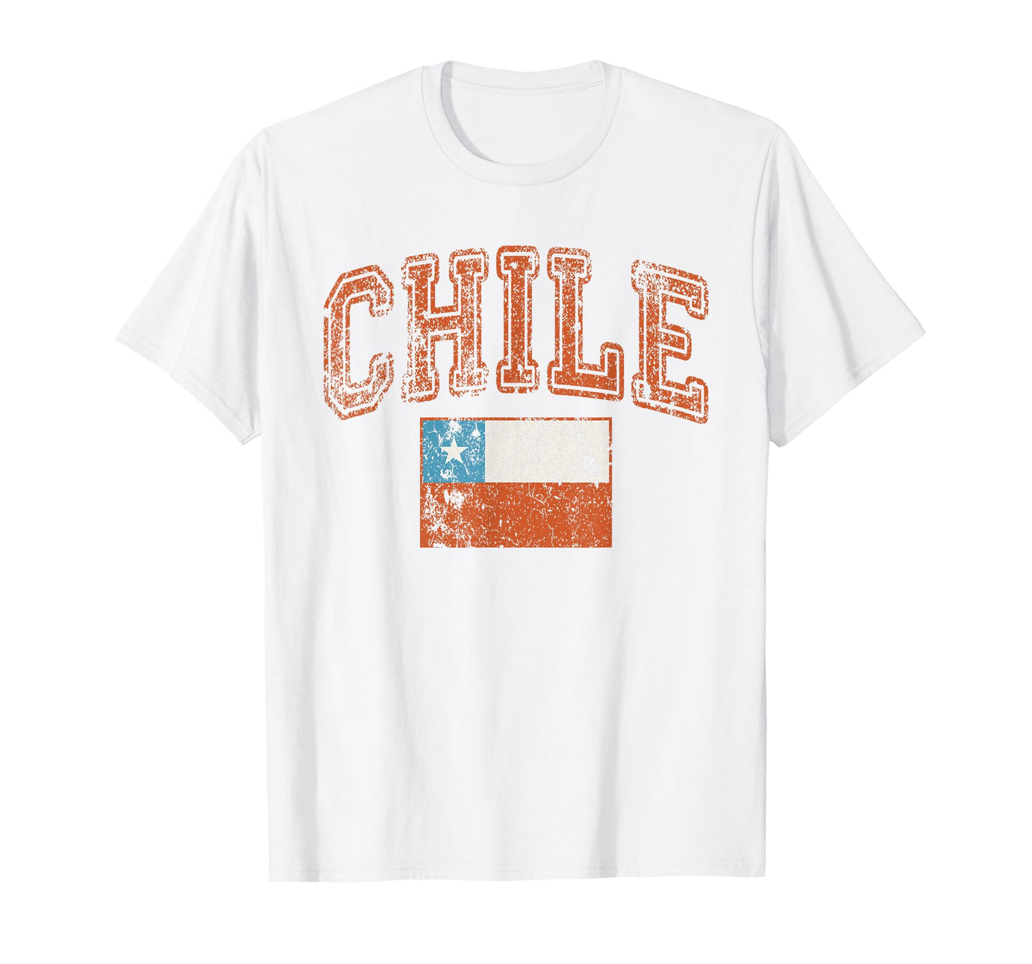 Vintage Retro Faded Chile Flag Chilean Pride T-Shirt