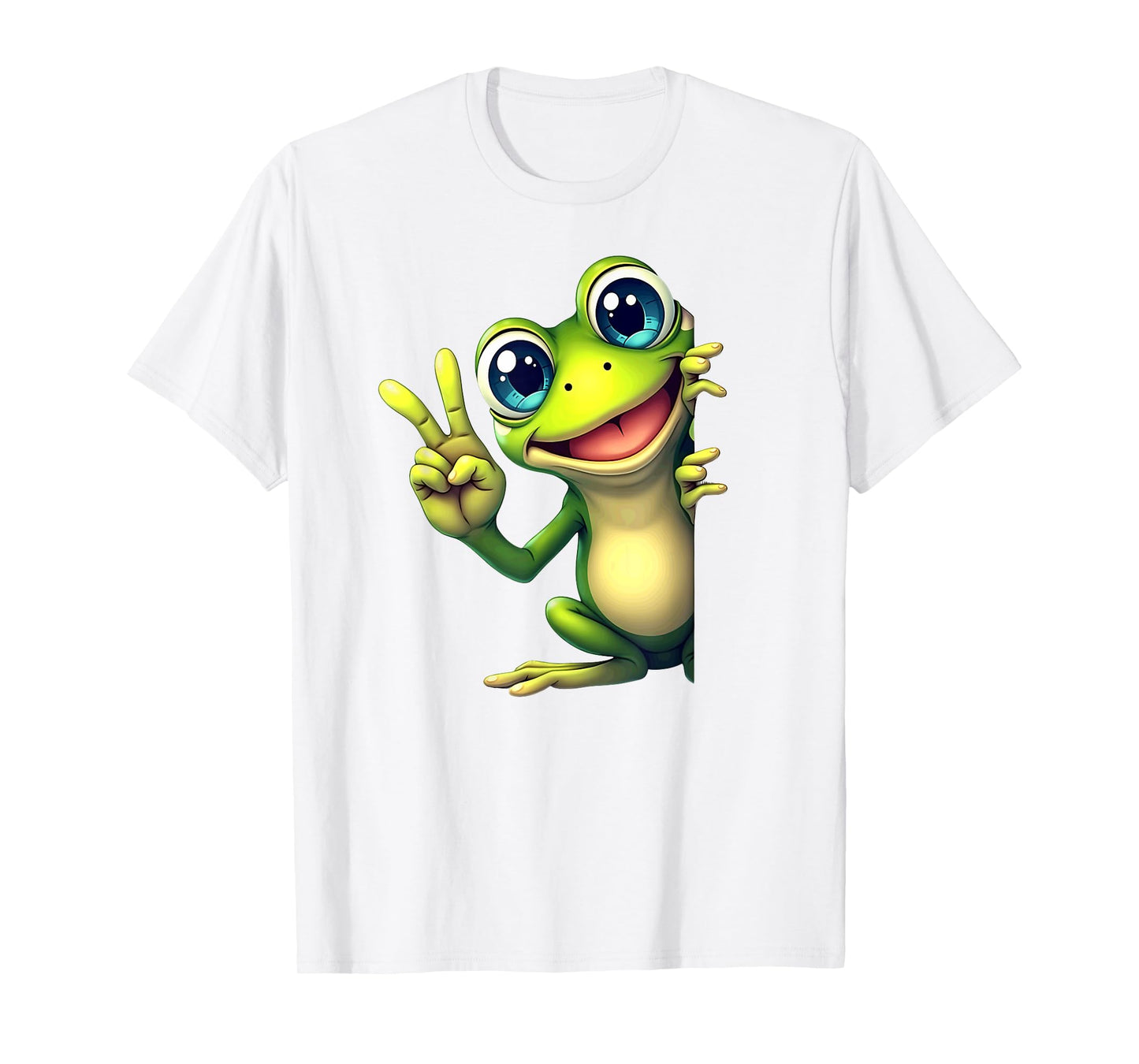 Cute Frog Peace Sign T-Shirt