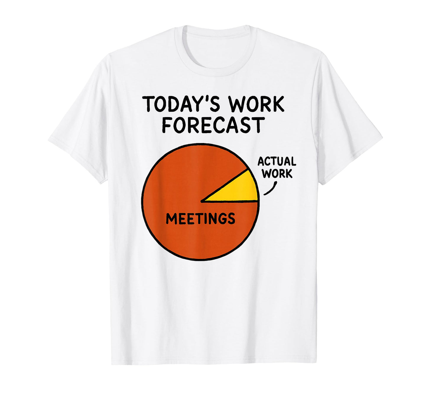 Today's Forecast Funny Work Meetings Office Humor Squad T-Shirt