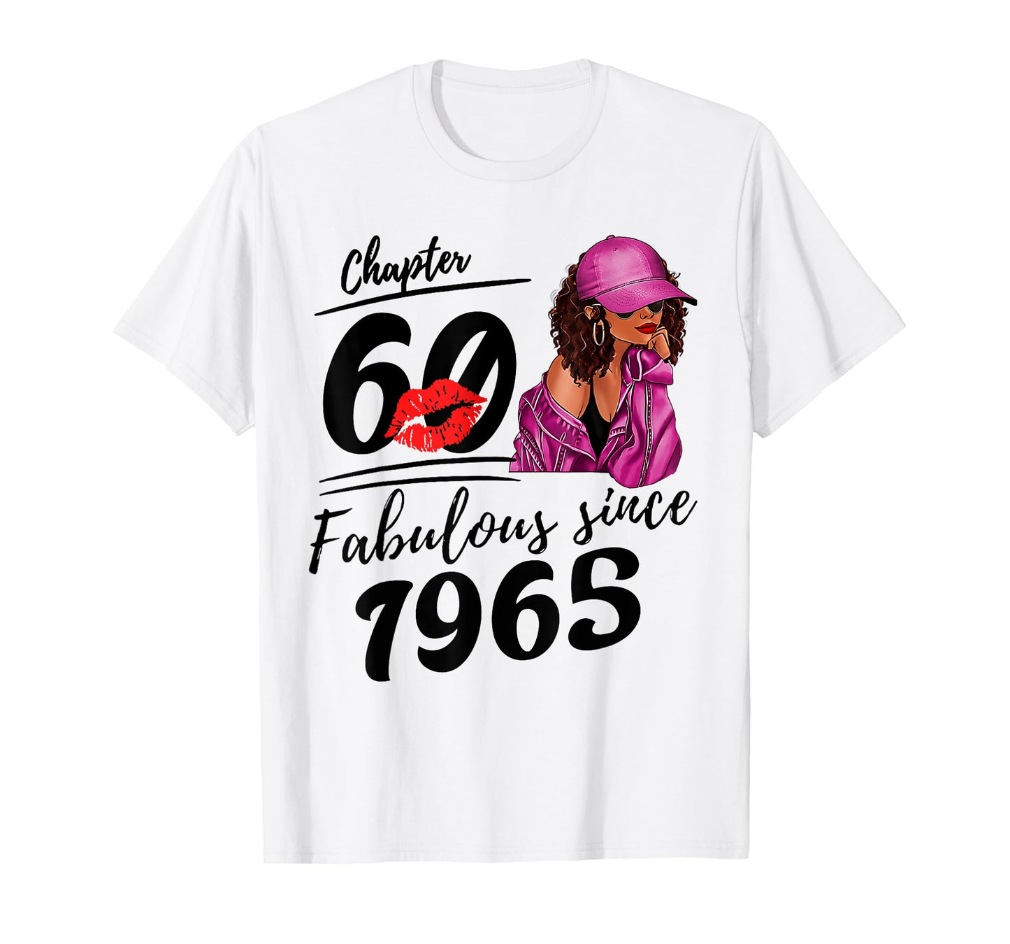 Chapter 60 Fabulous Since 1965 Black Women 60th Birthday T-Shirt