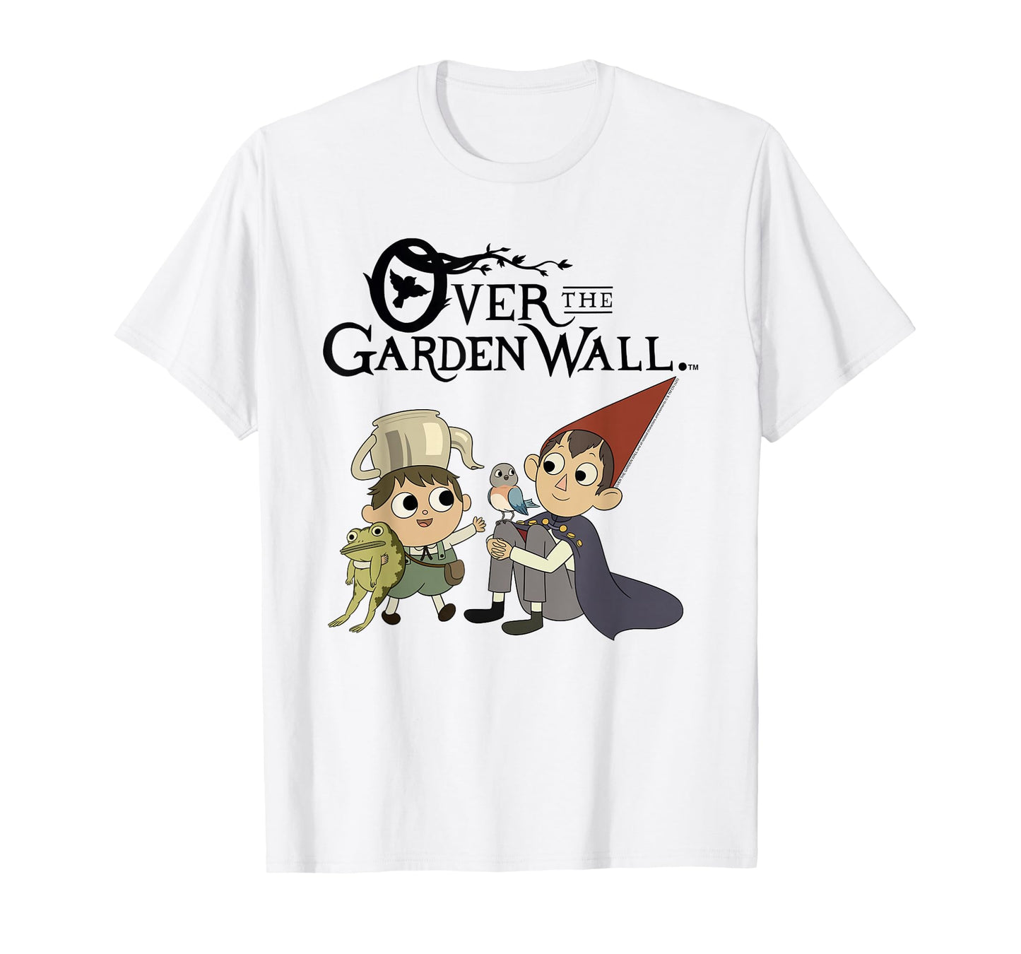 Over The Garden Wall Cast of Characters with Logo Cartoon T-Shirt