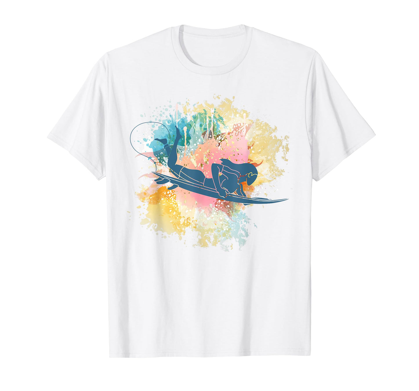 Surfing Girl Surfboard Water Sports Surf Surfer Women T-Shirt