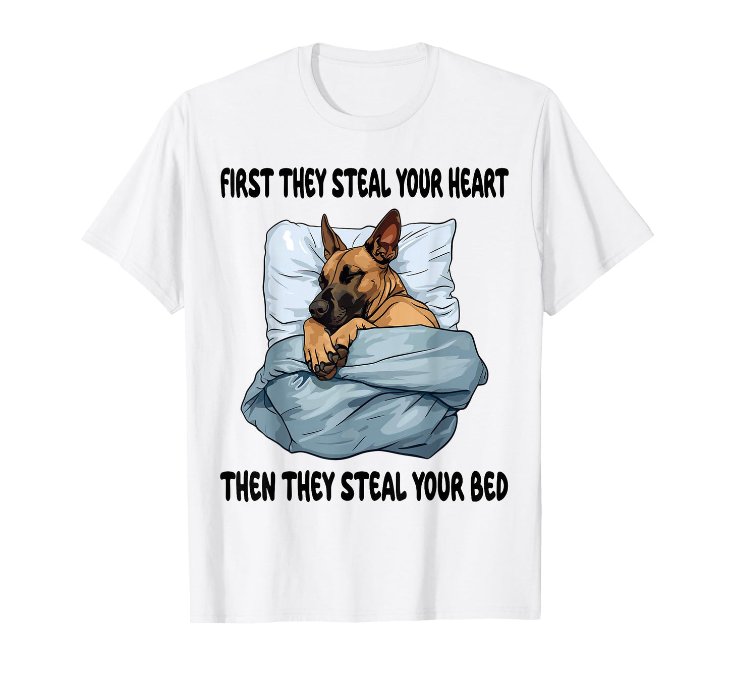 Belgian Malinois Sleeping Pajamas Nightgown T-Shirt
