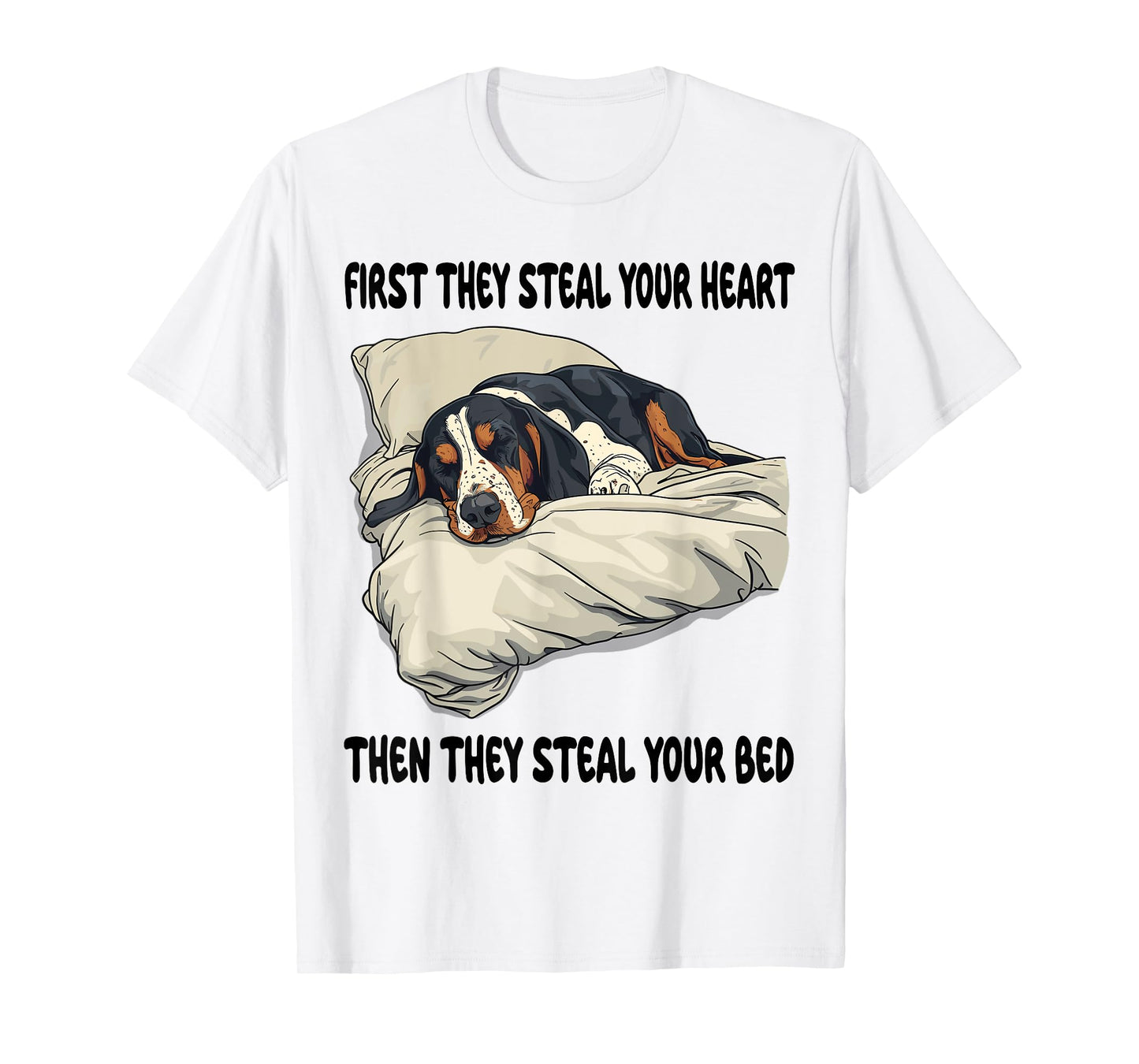 Bluetick Coonhound Sleeping Pajamas Nightgown T-Shirt