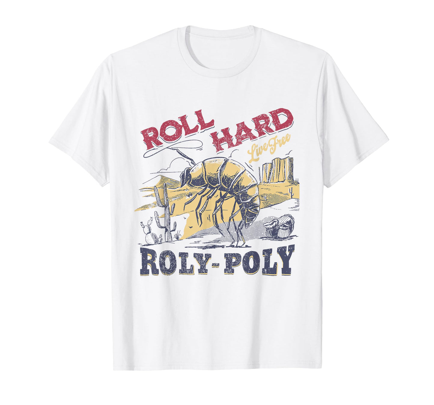 Roly Poly Western Rodeo Cowboy Dung Beetle T-Shirt