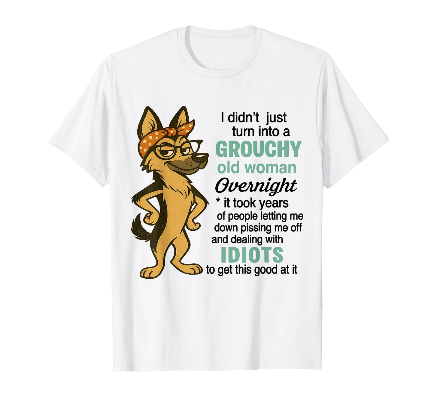 Dog I Didn't Just Turn Into A Grouchy Old Women Overnight T-Shirt