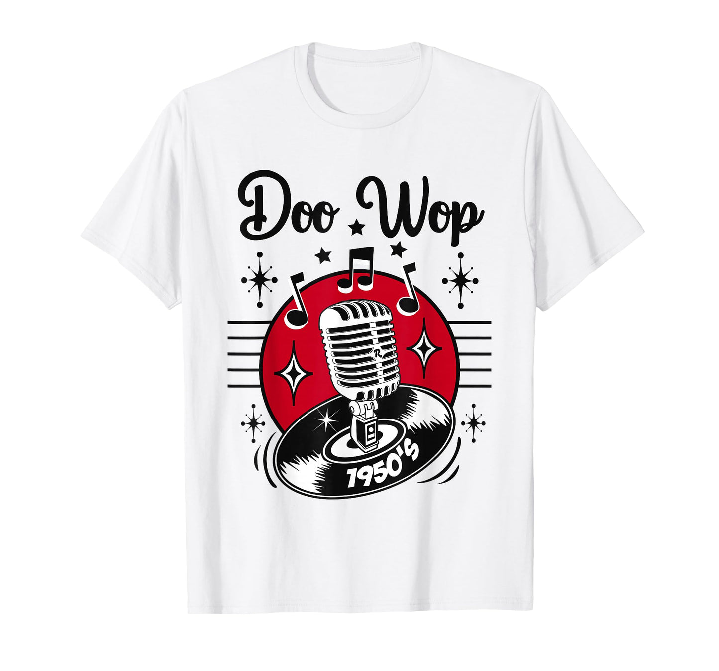 Doo Wop Costume Retro 50s Clothes Sock Hop Rockabilly Tshirt T-Shirt