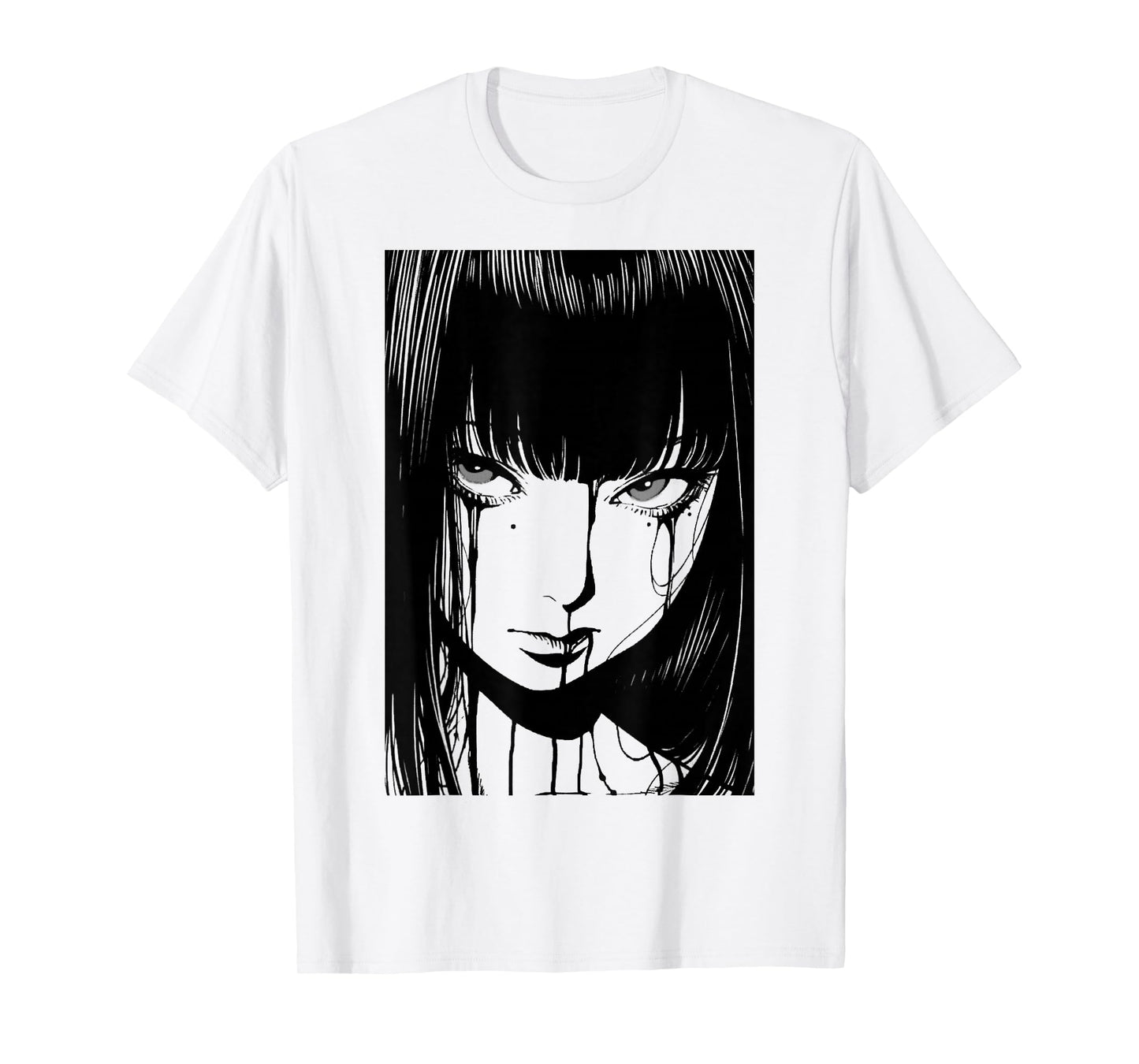 Creepy Japanese Anime Manga Horror | Pastel Goth Grunge T-Shirt