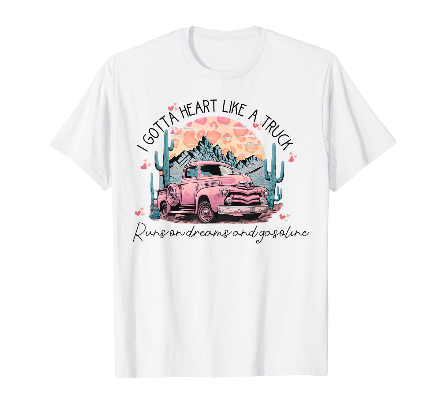 Gotta Heart-Like A Truck Western Country Western Truck T-Shirt