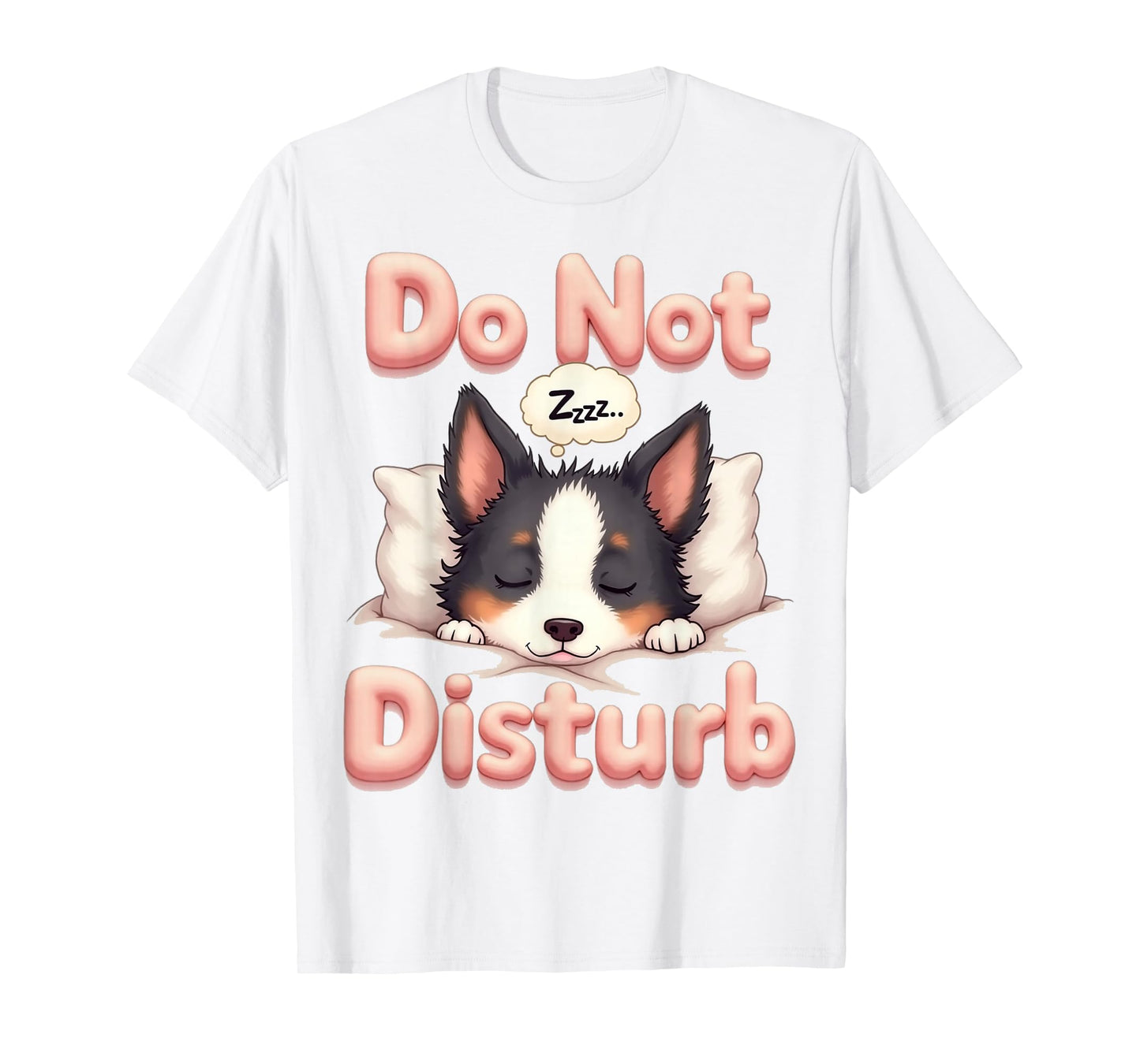 Do Not Disturb Border Collie Dog Funny Pajamas T-Shirt