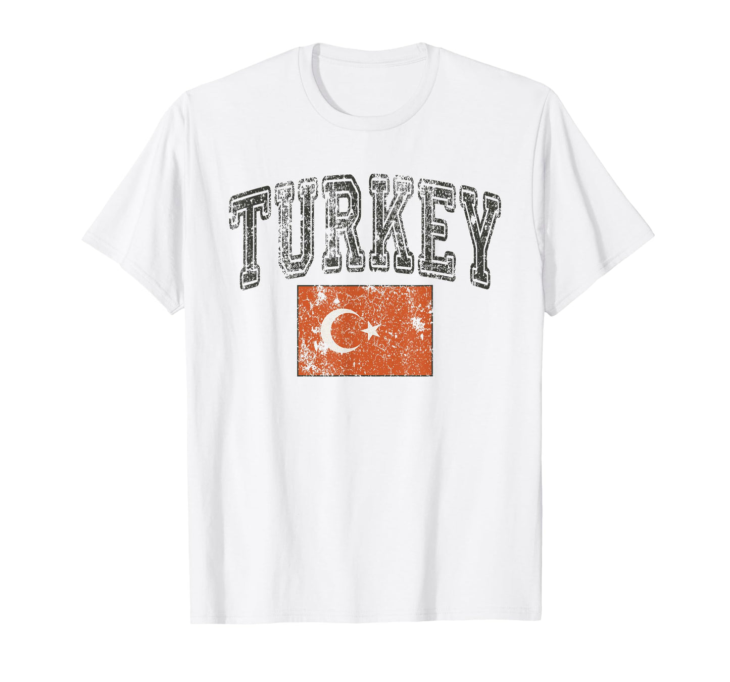 Vintage Retro Faded Turkey Flag Turkish Pride T-Shirt
