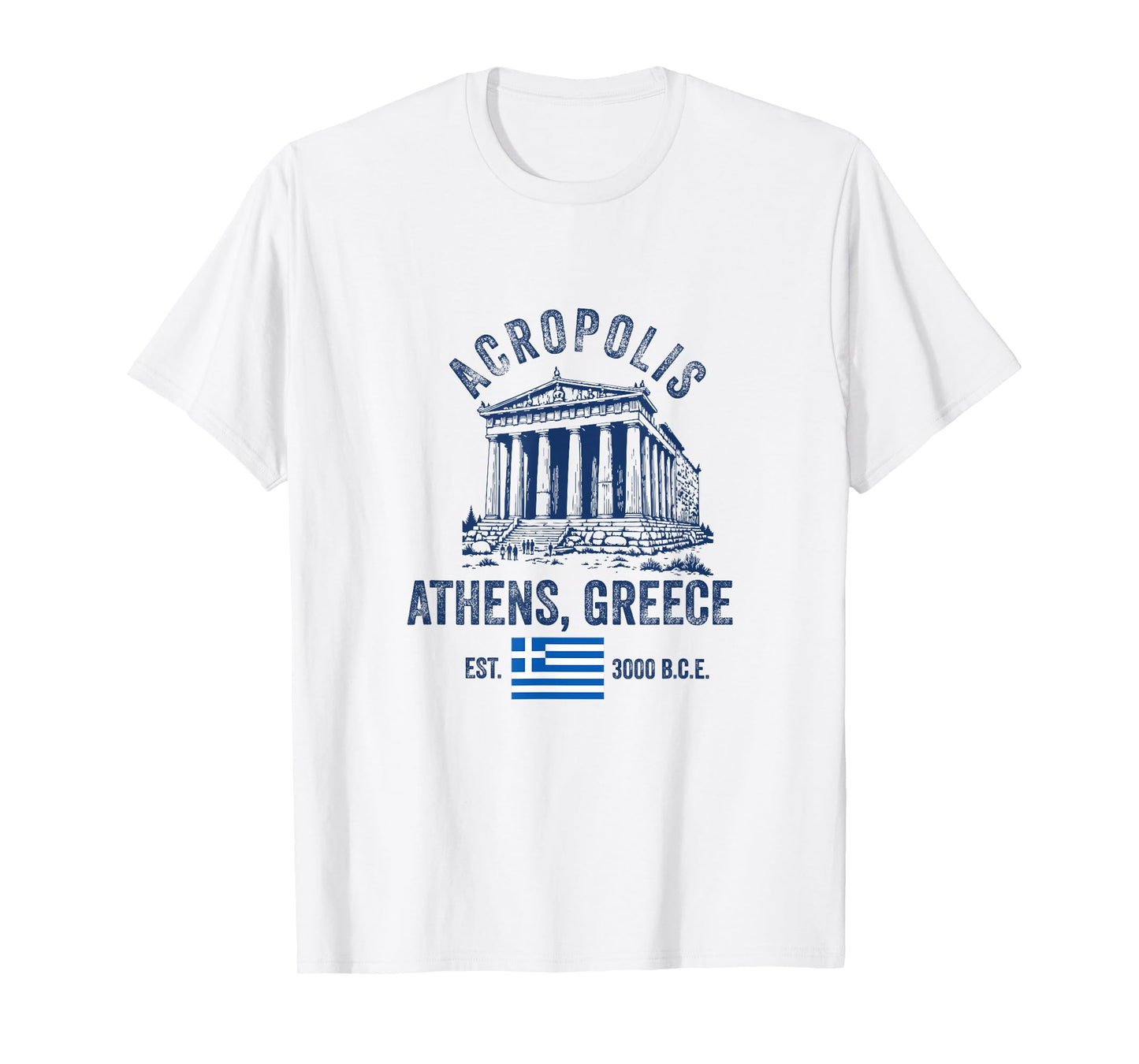 Acropolis Souvenir Athens Greece Greek Parthenon T-Shirt