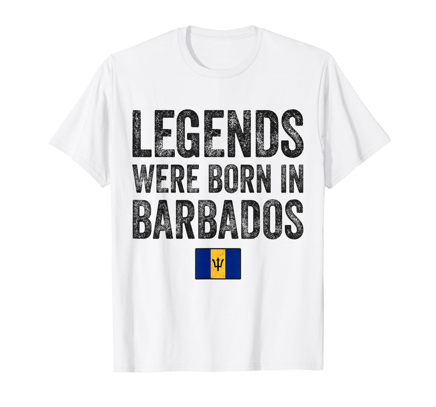 Legends Were Born In Barbados Barbadian Flag Pride Roots T-Shirt