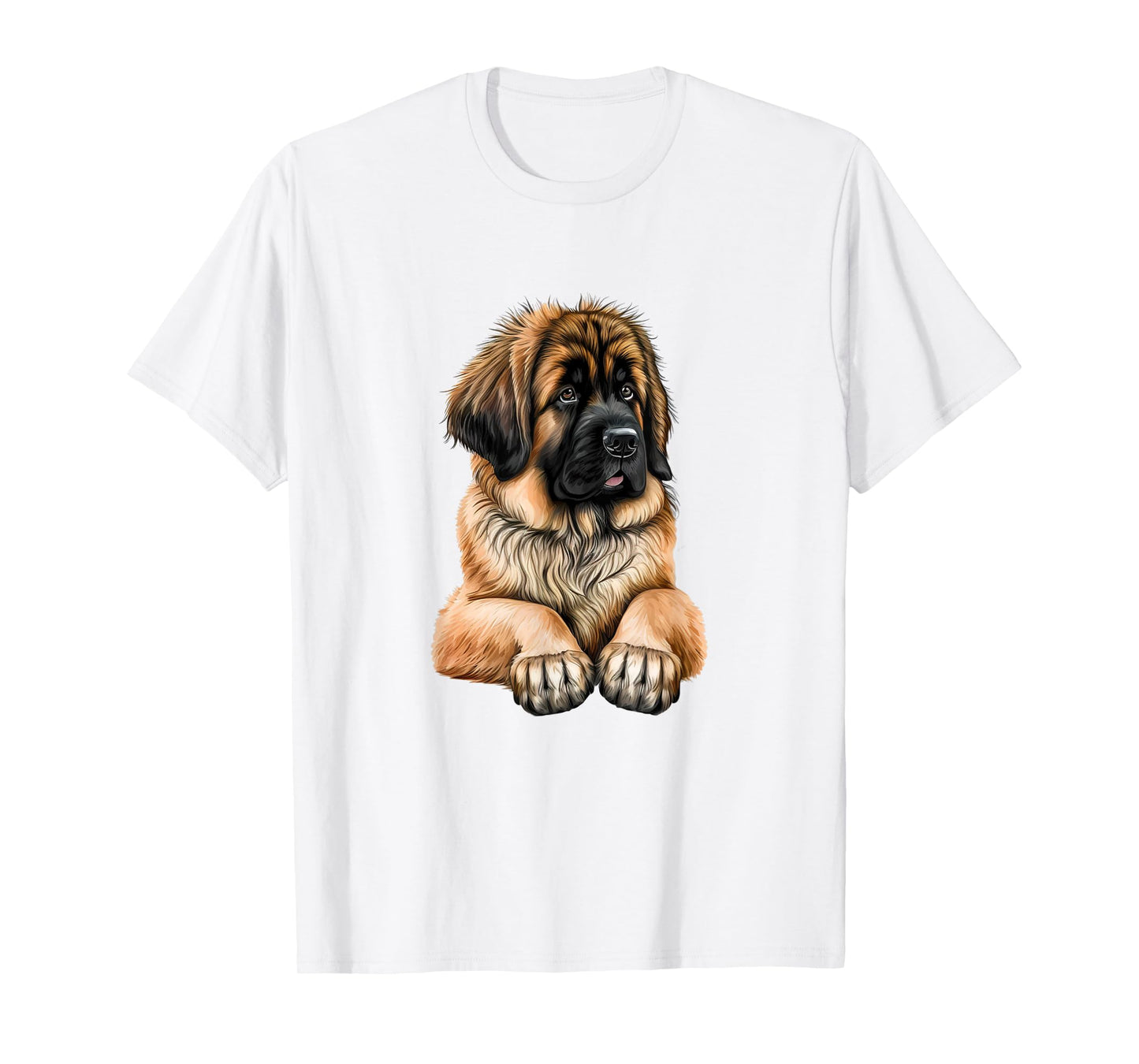 Adorable Leonberger Illustration Perfect for Dog Enthusiasts T-Shirt