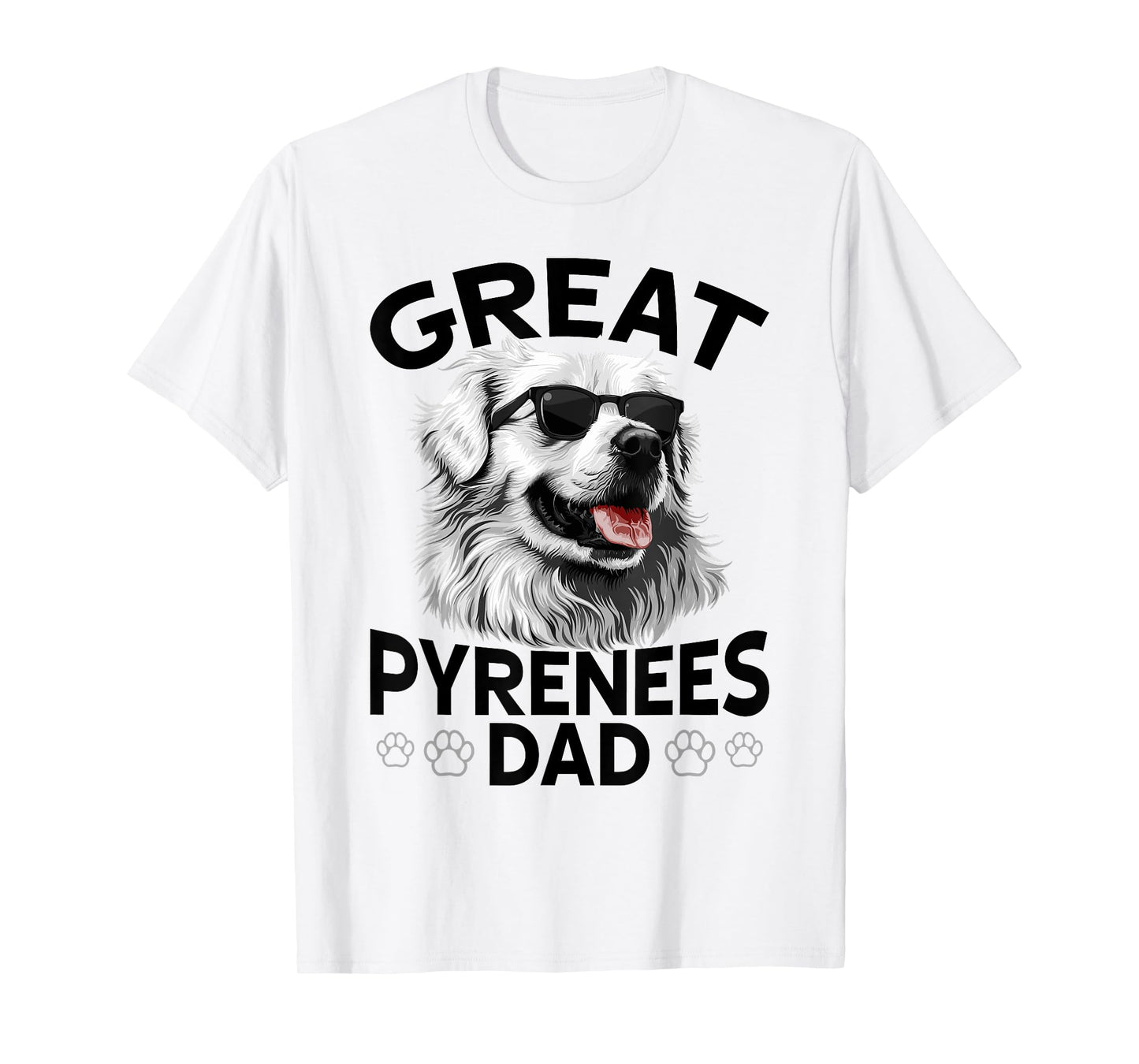 Great Pyrenees Dog Breed Great Pyrenees Dad T-Shirt for Men Women Girls Kids