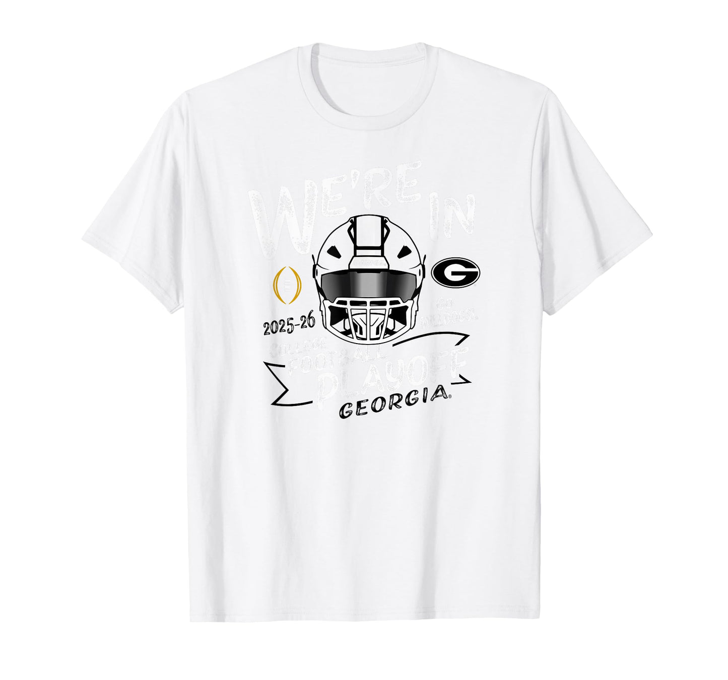 Georgia Bulldogs CFP College Football Playoff 2025-26 Red T-Shirt