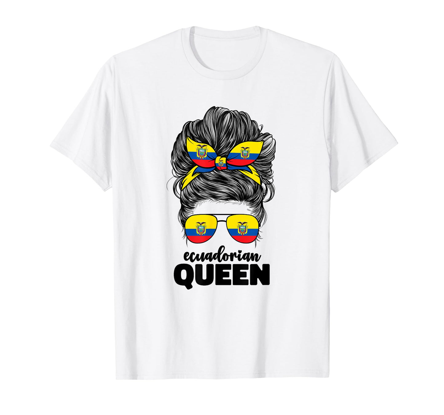 Ecuadorian Queen For Women Girls Ecuador Flag Ecuatoriana T-Shirt
