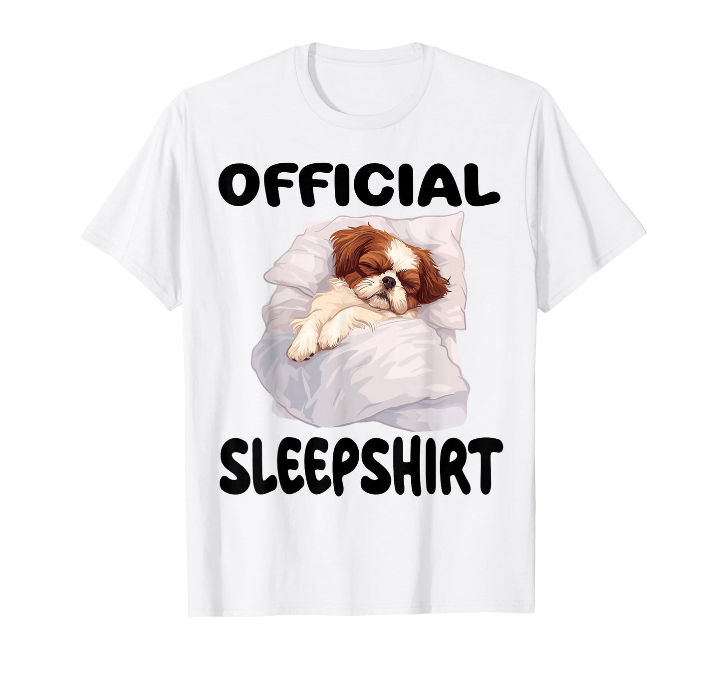 Shih Tzu Dog Official Sleepshirt Pajamas Nightgown T-Shirt for Men Women Kids