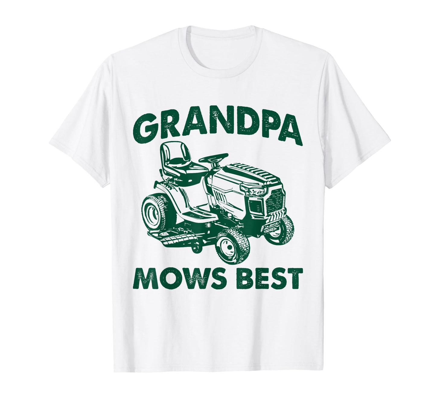 Grandpa Mows Best Best Lawn Mowing Mowing Gardener Father's T-Shirt