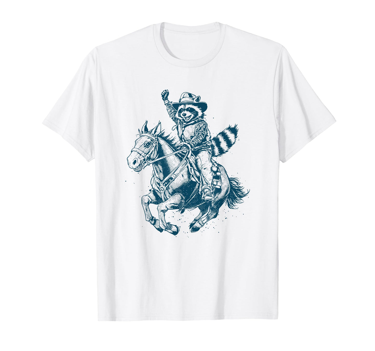 Funny Cowboy Raccoon Rodeo T-Shirt