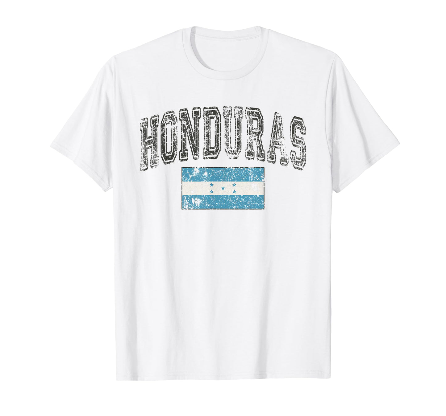 Vintage Retro Faded Honduras Flag Honduran Pride T-Shirt