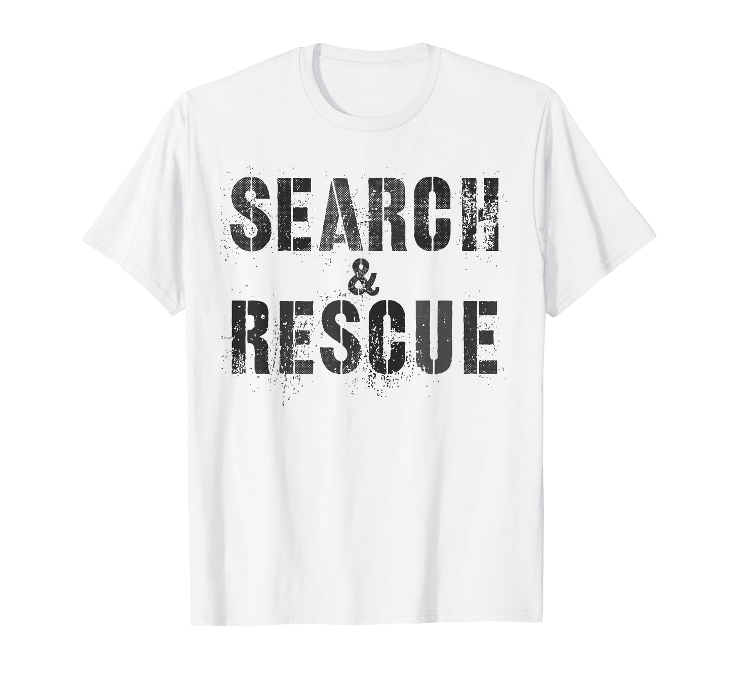 Vintage SEARCH & RESCUE S.A.R Dept Uniform SAR Bright Orange T-Shirt