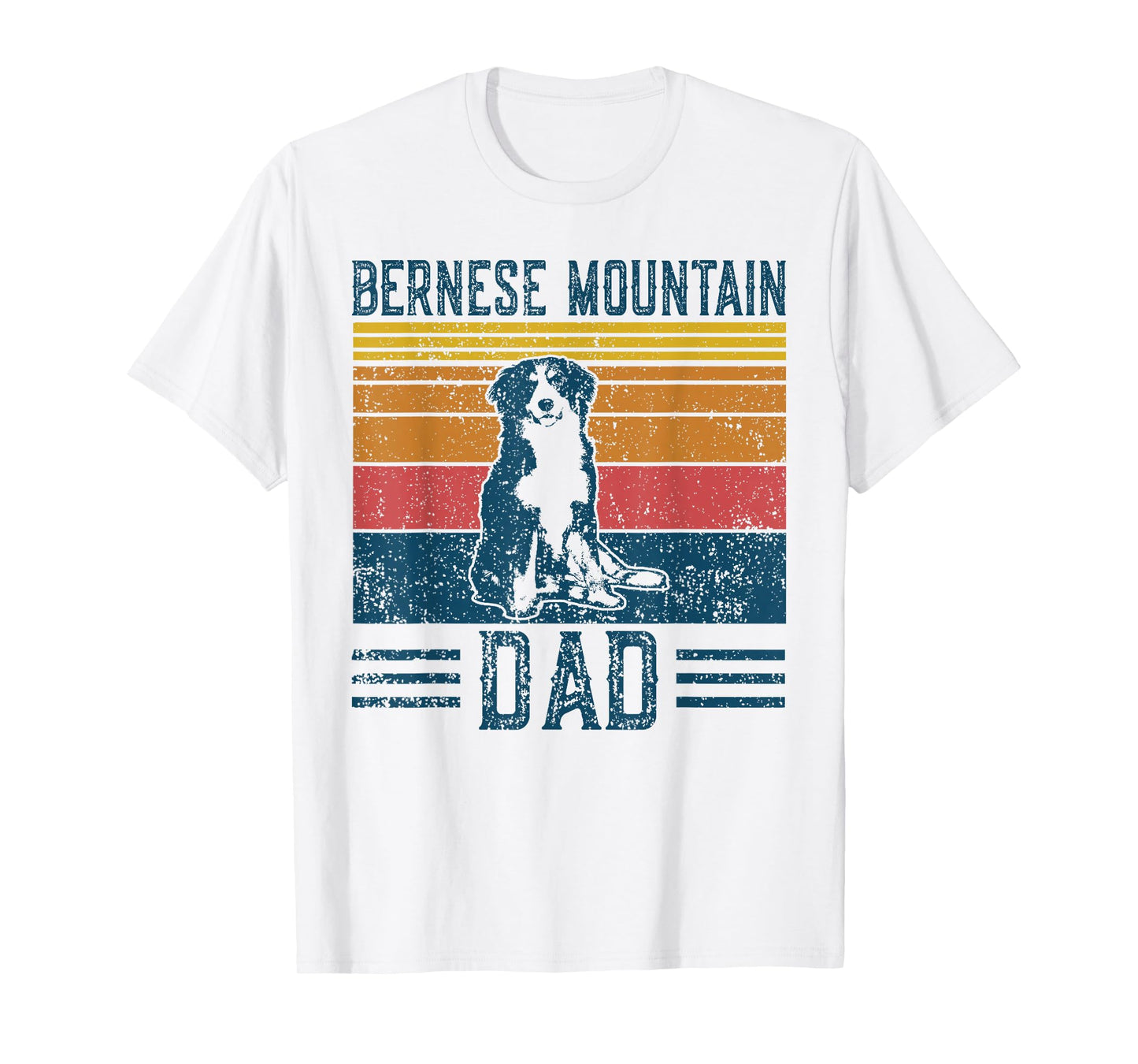 Dog Berner Dad - Vintage Bernese Mountain Dad T-Shirt
