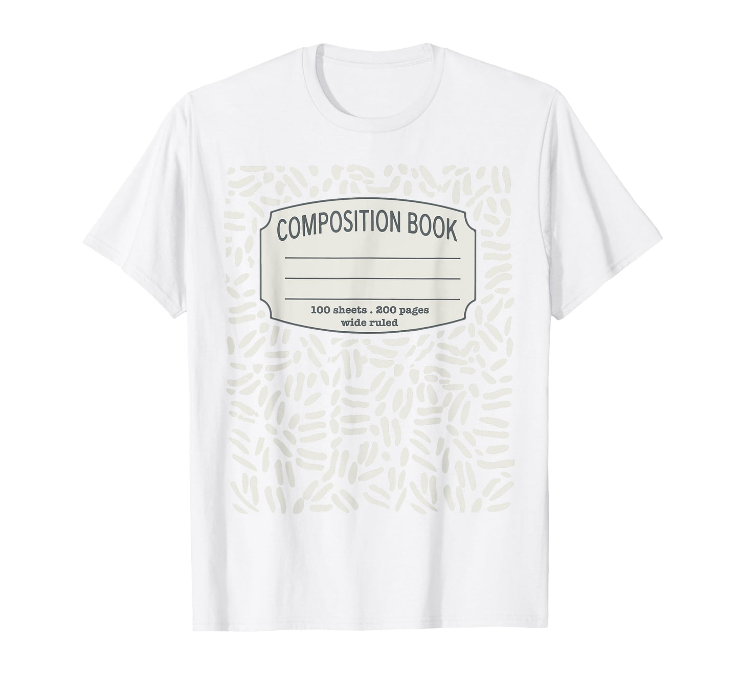 Composition Notebook Costume - Matching Group Halloween T-Shirt