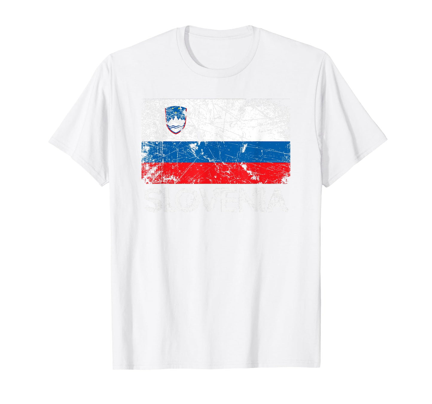 Slovenian Flag T-Shirt | Vintage Made In Slovenia Gift T-Shirt