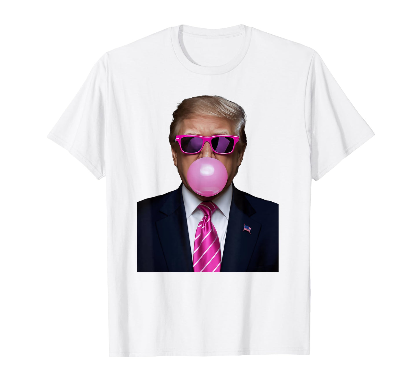 Funny Trump Daddys Home White House Tee Shirt - Unisex Adults - White - Short Sleeve - T-Shirt - Cartoon Bubble Theme - Classic Fit - Polyester 100%