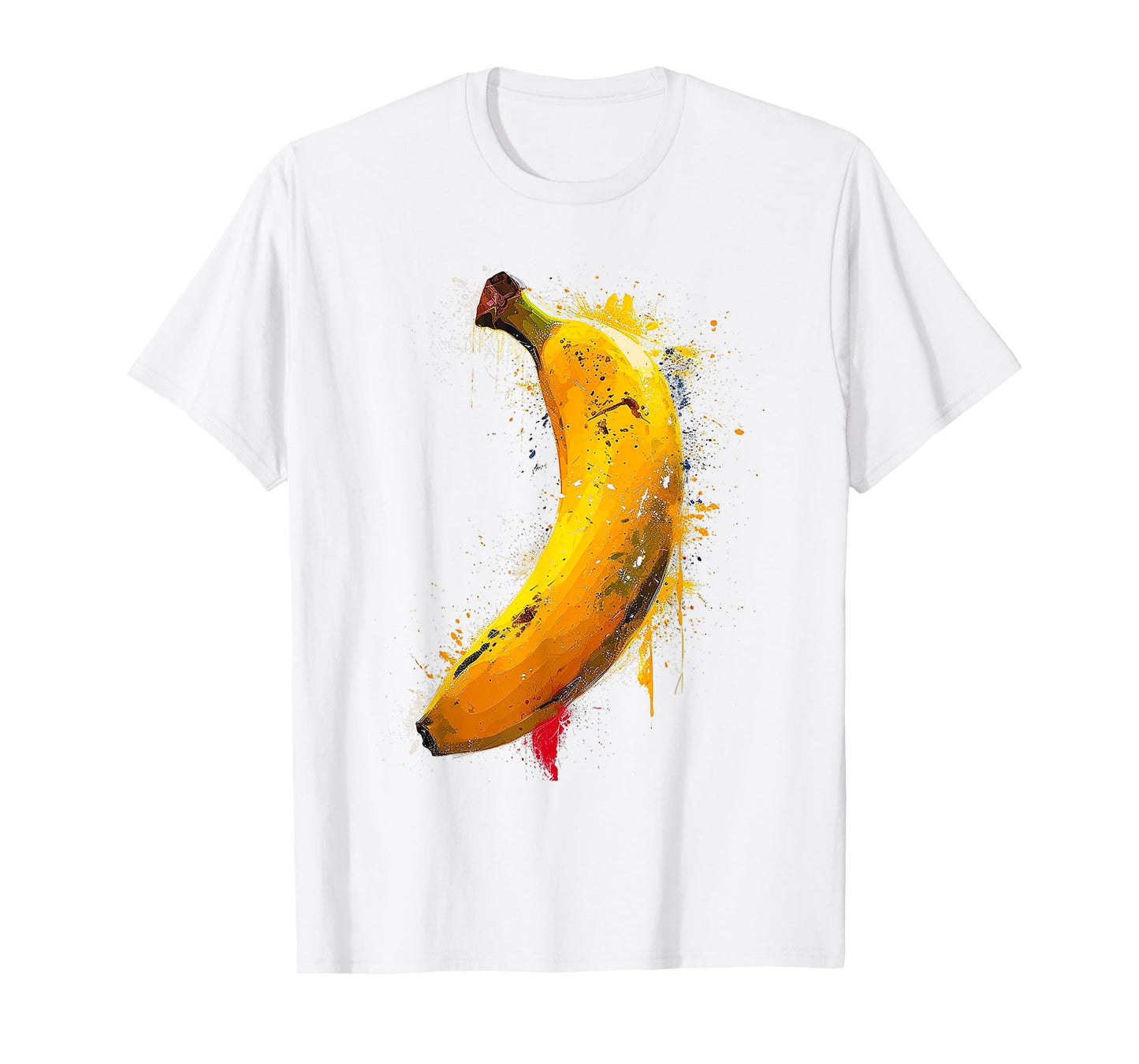 Banana Abstract Graphic Painting Art Fruit Banana T-Shirt
