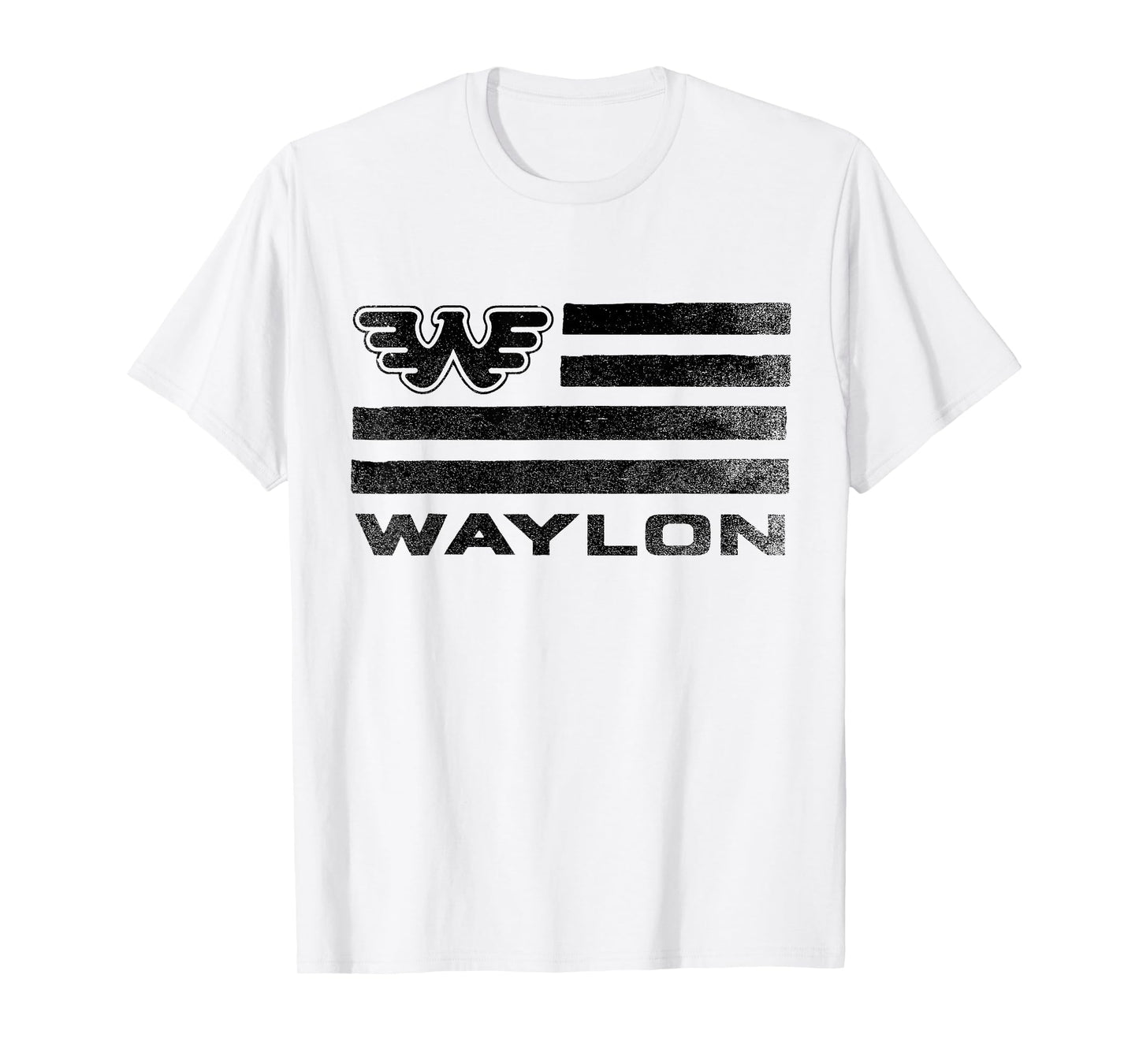 Waylon Jennings - Official Merchandise - Flag T-Shirt