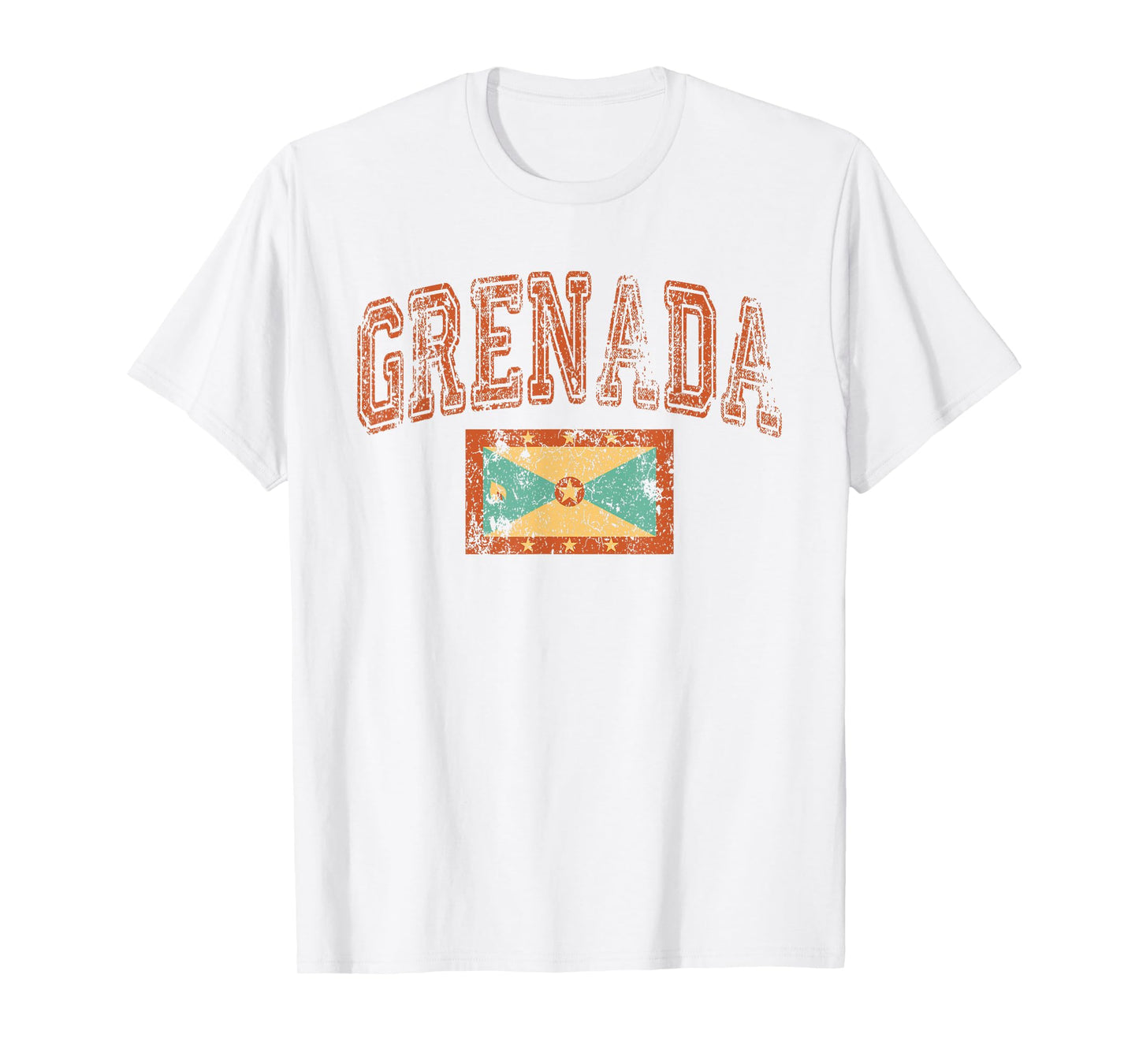 Vintage Retro Faded Grenada Flag Grenadian Pride T-Shirt