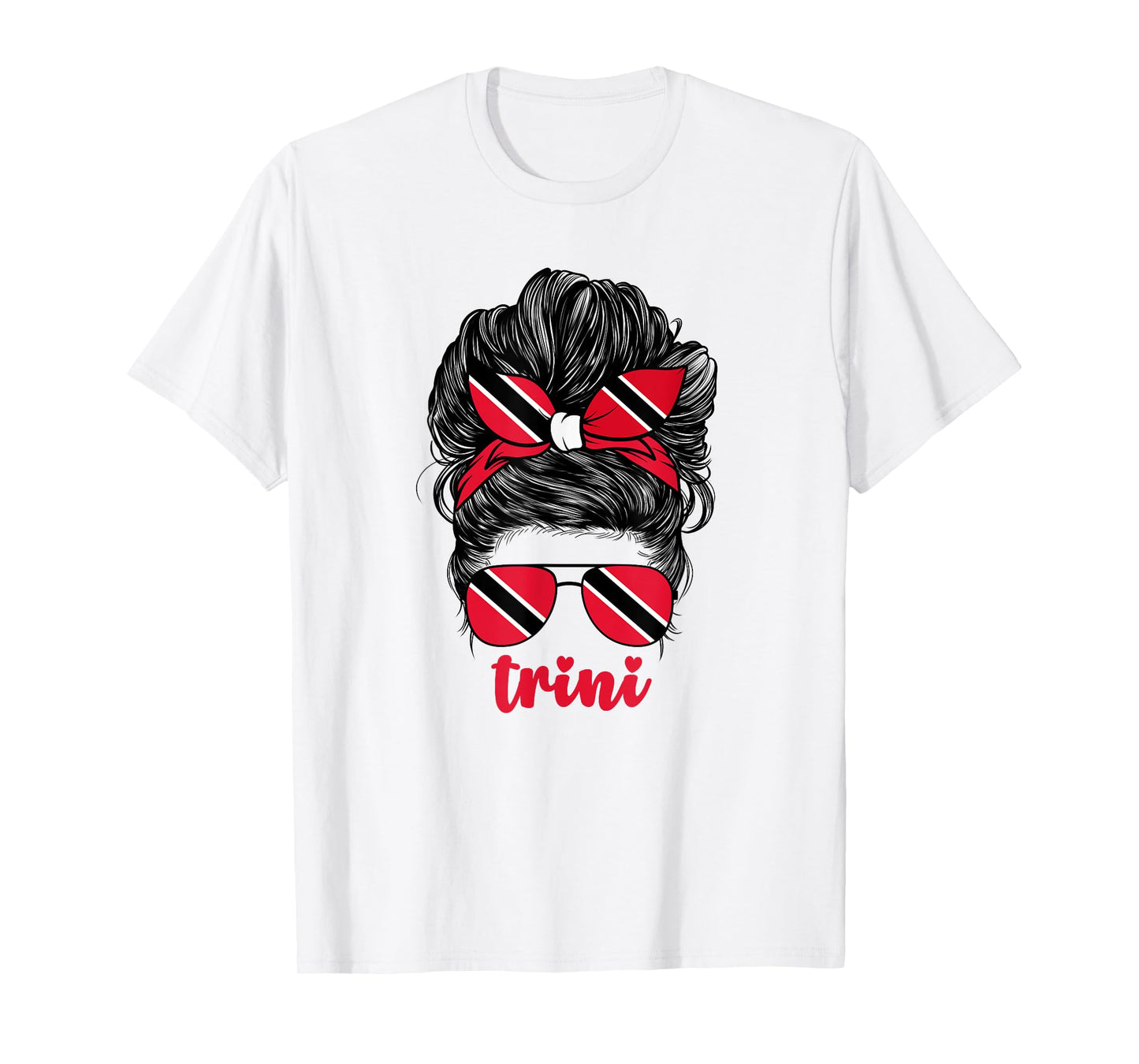 Trinidadian Girl For Women Trini Trinidad and Tobago Flag T-Shirt
