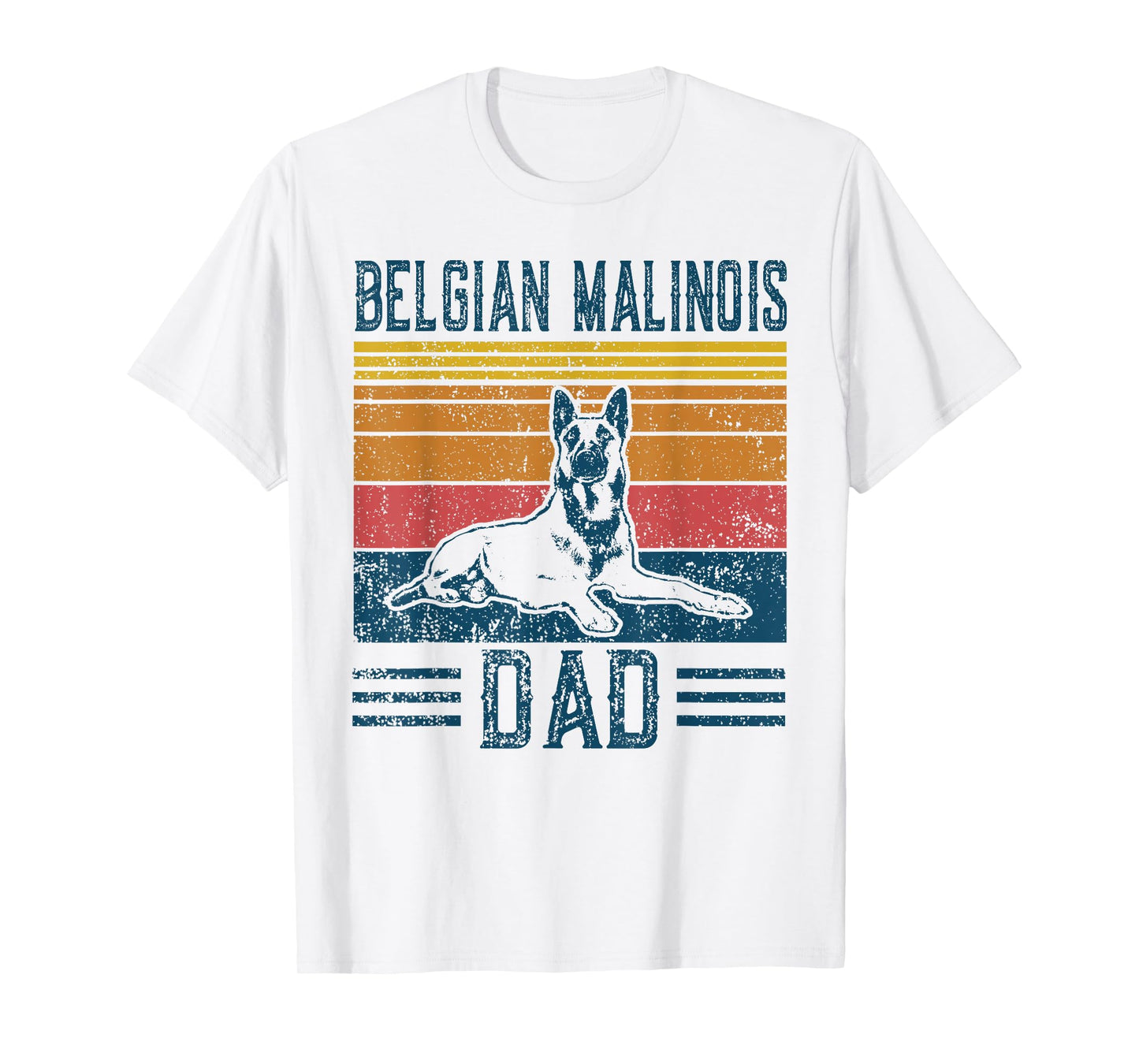 Dog | Belgian Shepherd Papa - Vintage Belgian Malinois Dad T-Shirt