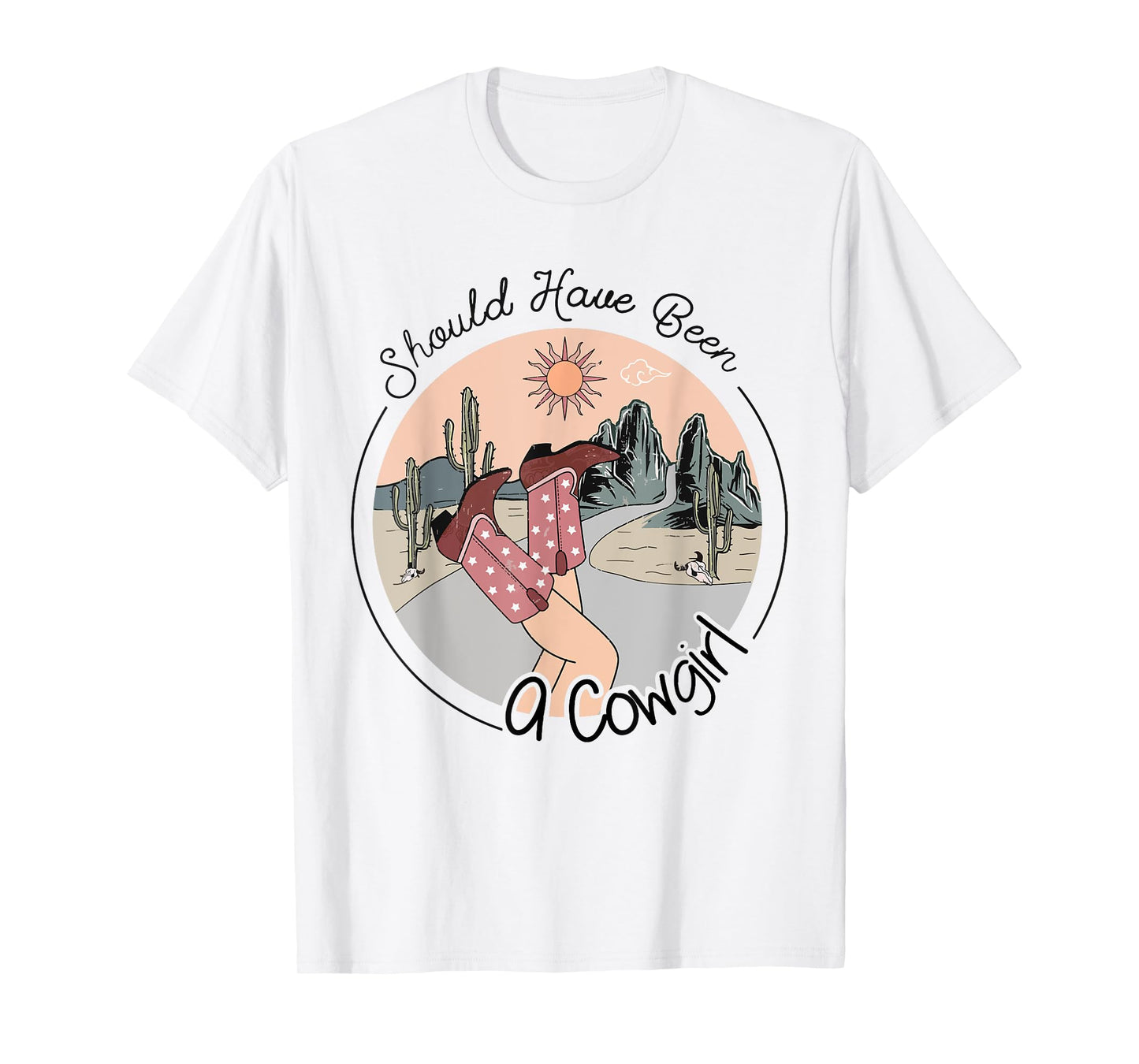 I Should Have Been A Cowboy Cowgirl Player Bull Riding T-Shirt