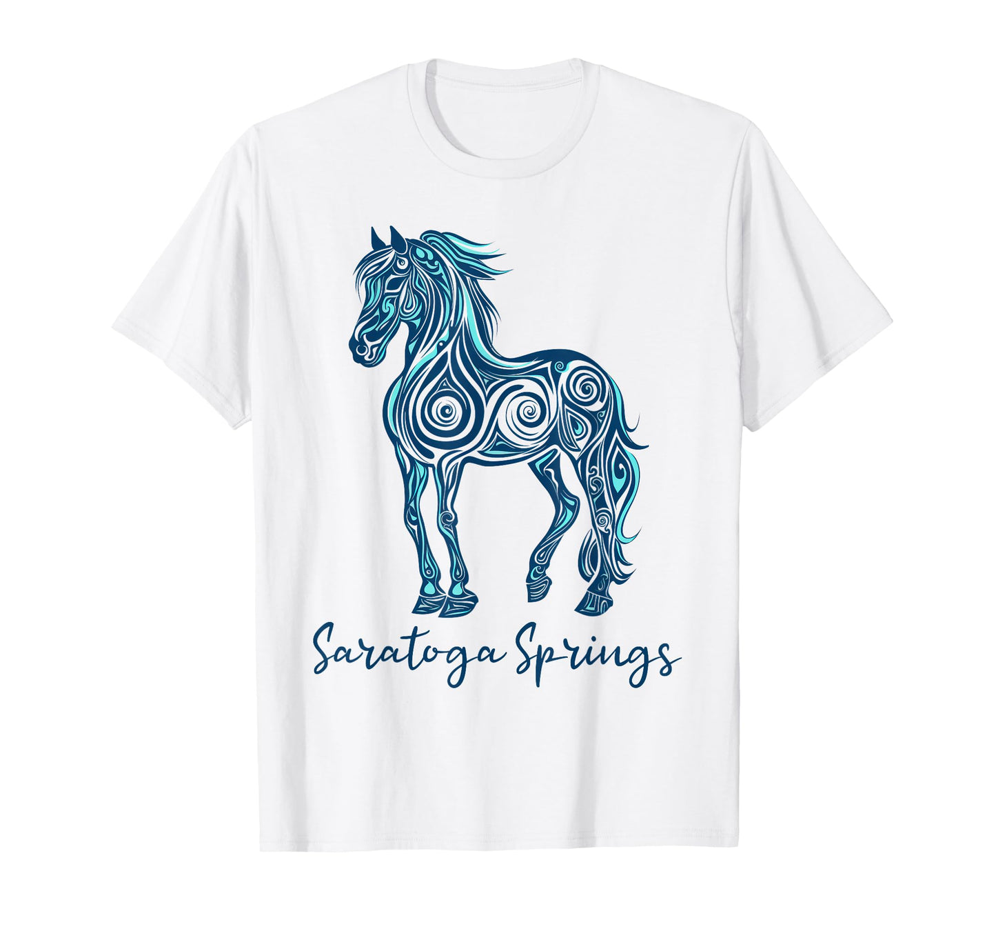 Saratoga Spring New York NY Horse Racing T-Shirt