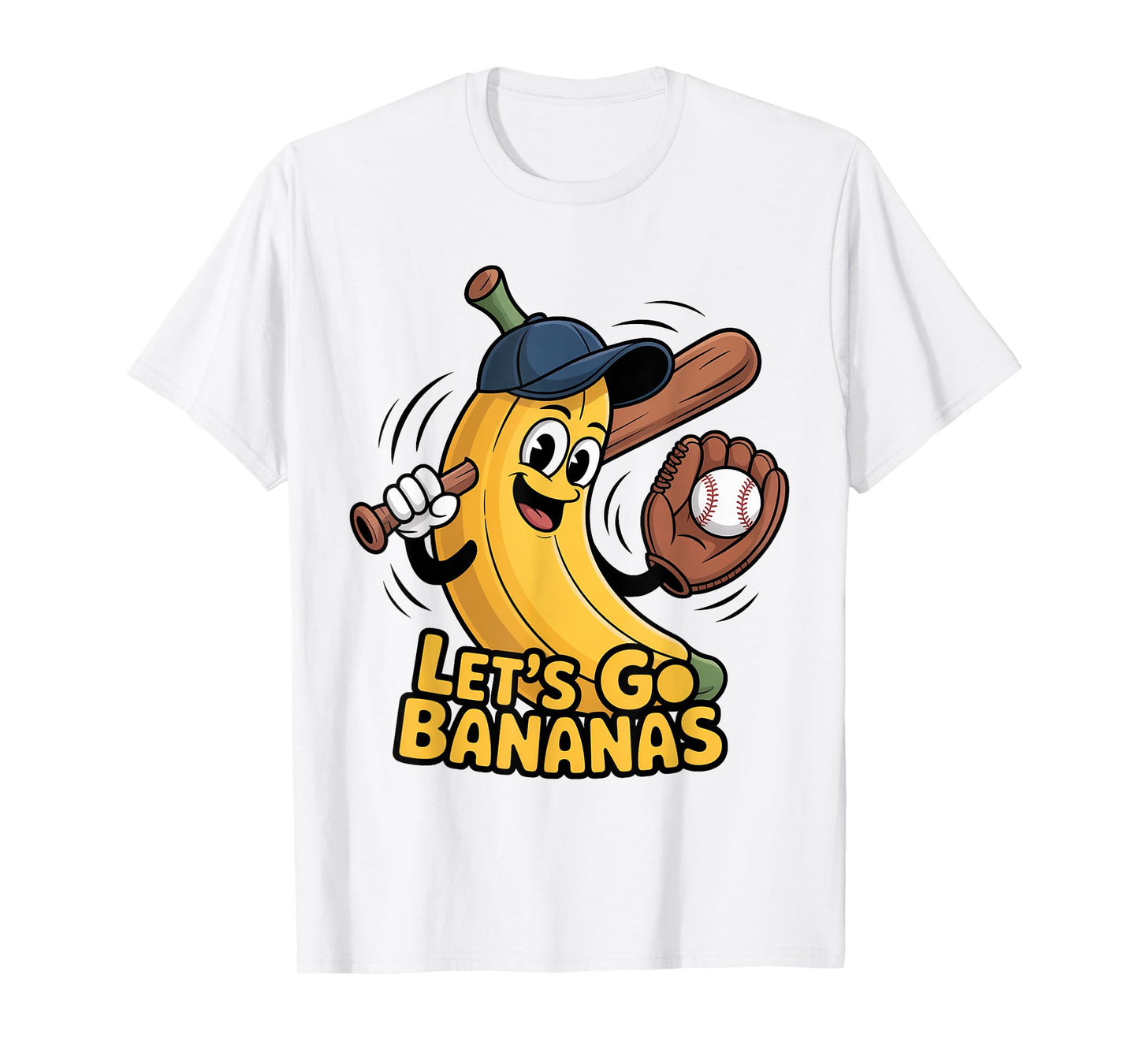 Funny Let's Go Bananas Cute Banana Fruit Lover Game Day Kids T-Shirt