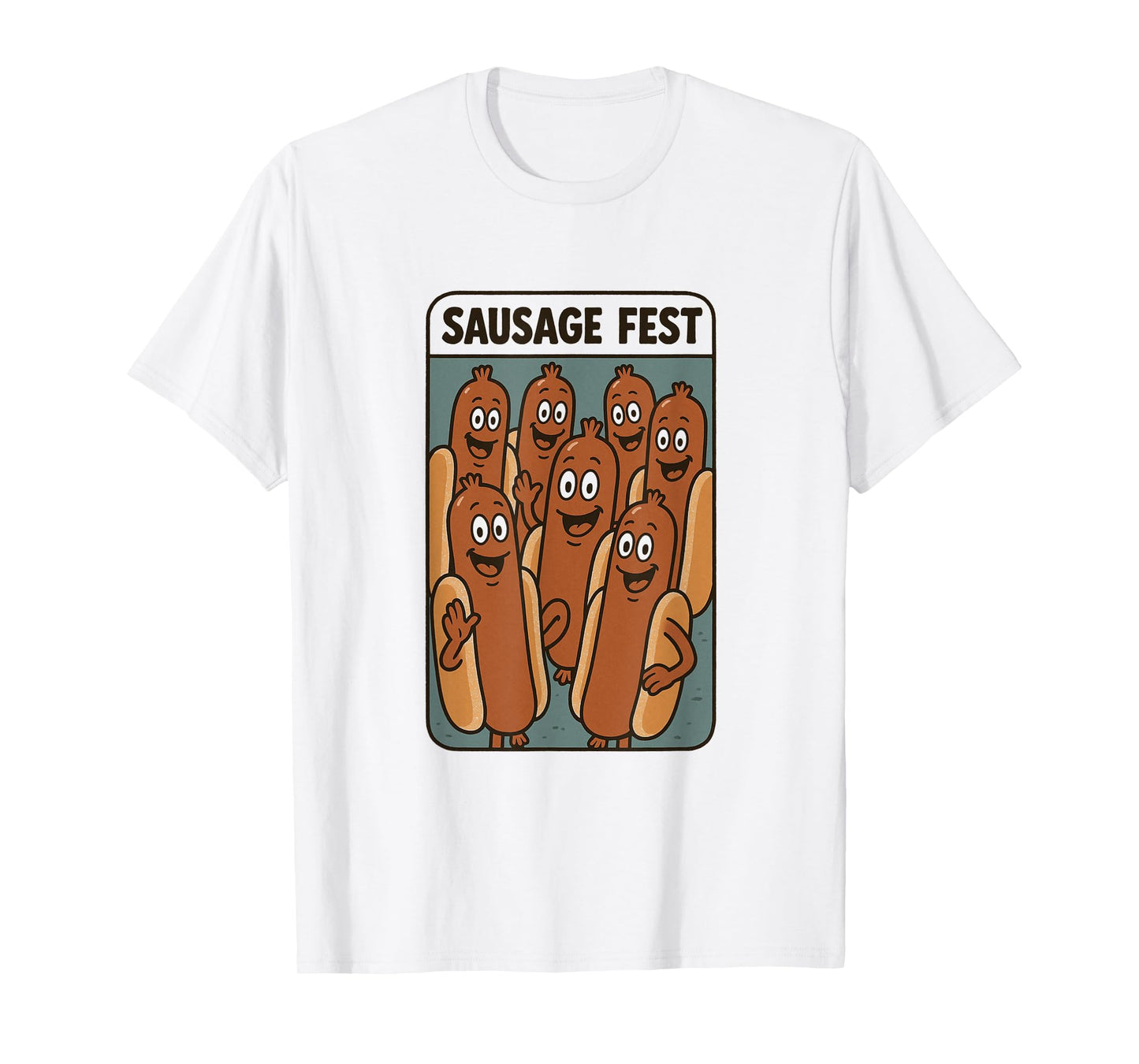 Funny Sausage Fest for Men | Hilarious Hot Dog Wiener Party T-Shirt