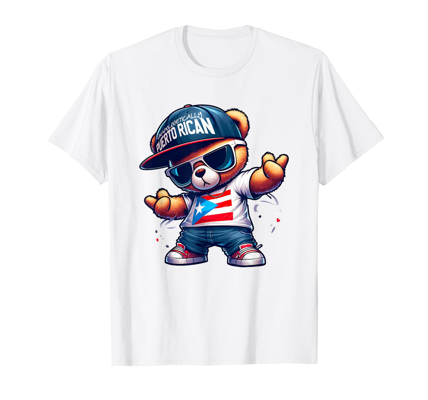 Teddy Bear Proud Puerto Rico Flag Shirt Boricua Puerto Rican T-Shirt