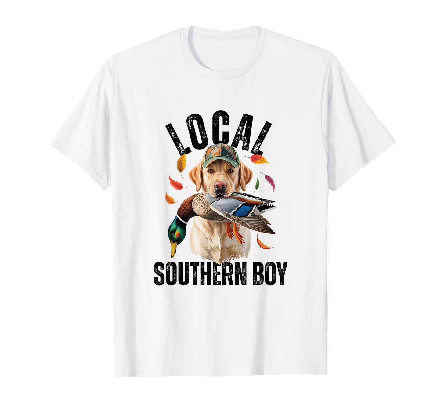 Southern Boy Dog Duck Duck Yellow Retriever Hunting T-Shirt